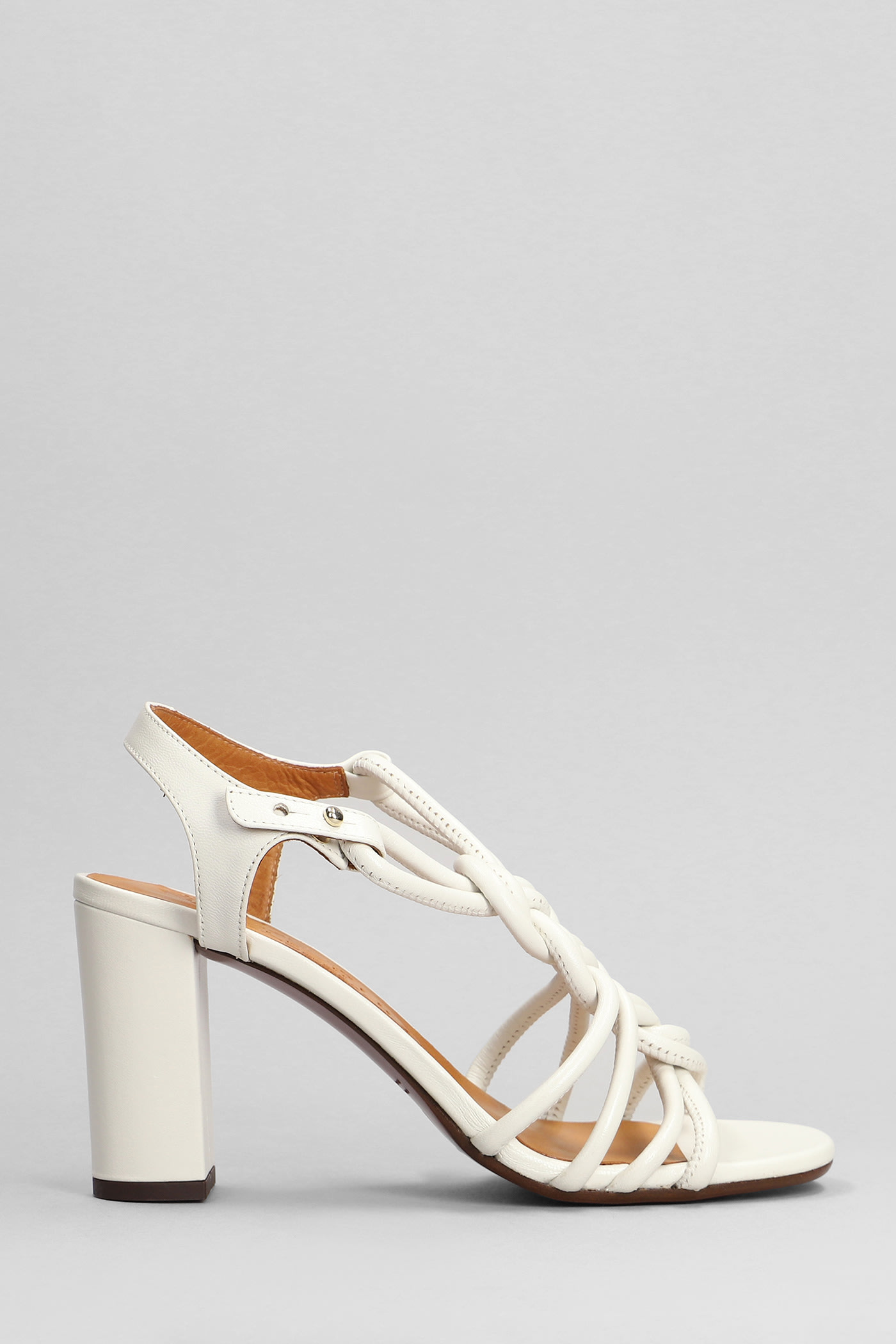 Bane Sandals In White Leather