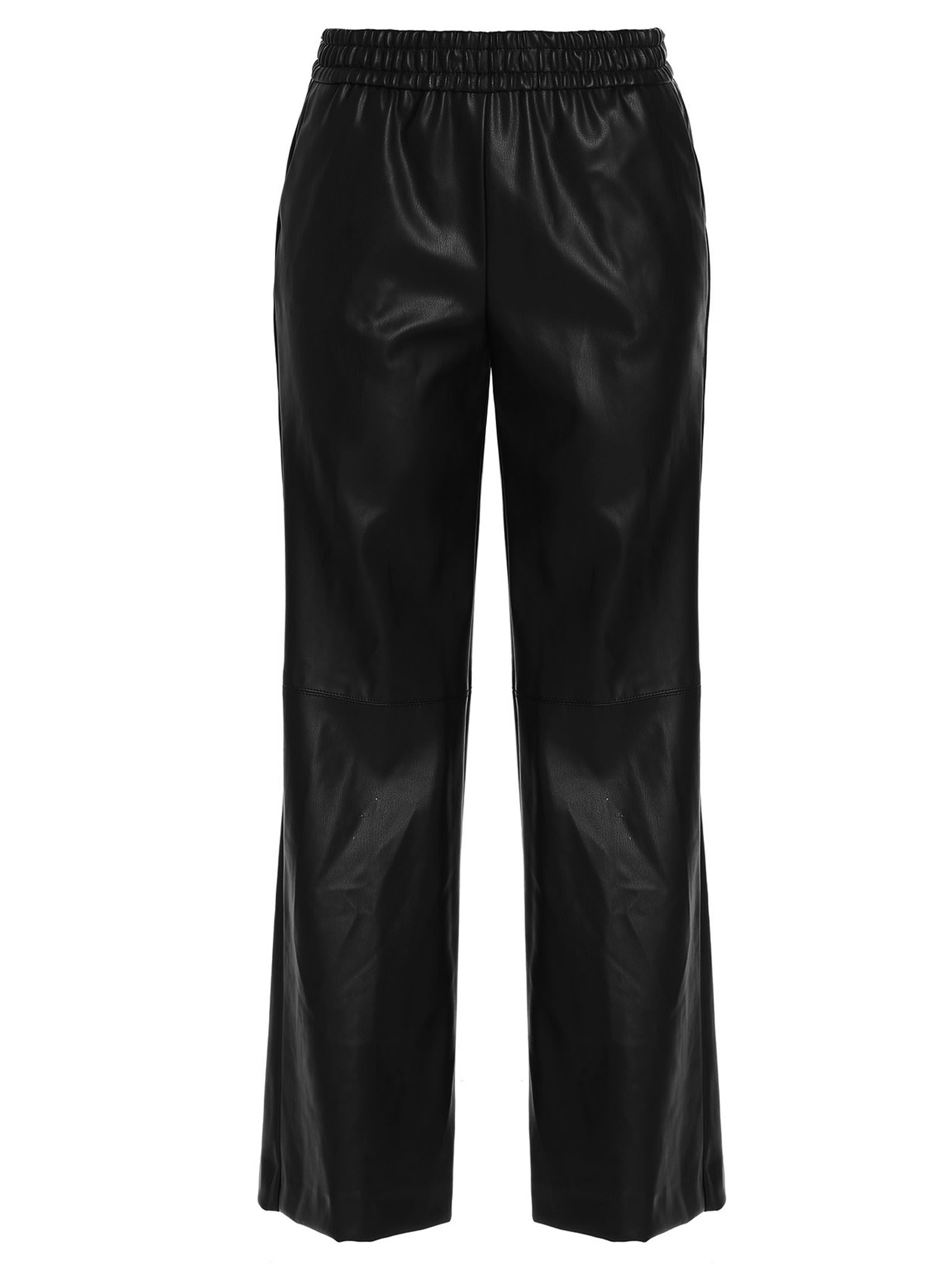 (nude) Coated Trousers