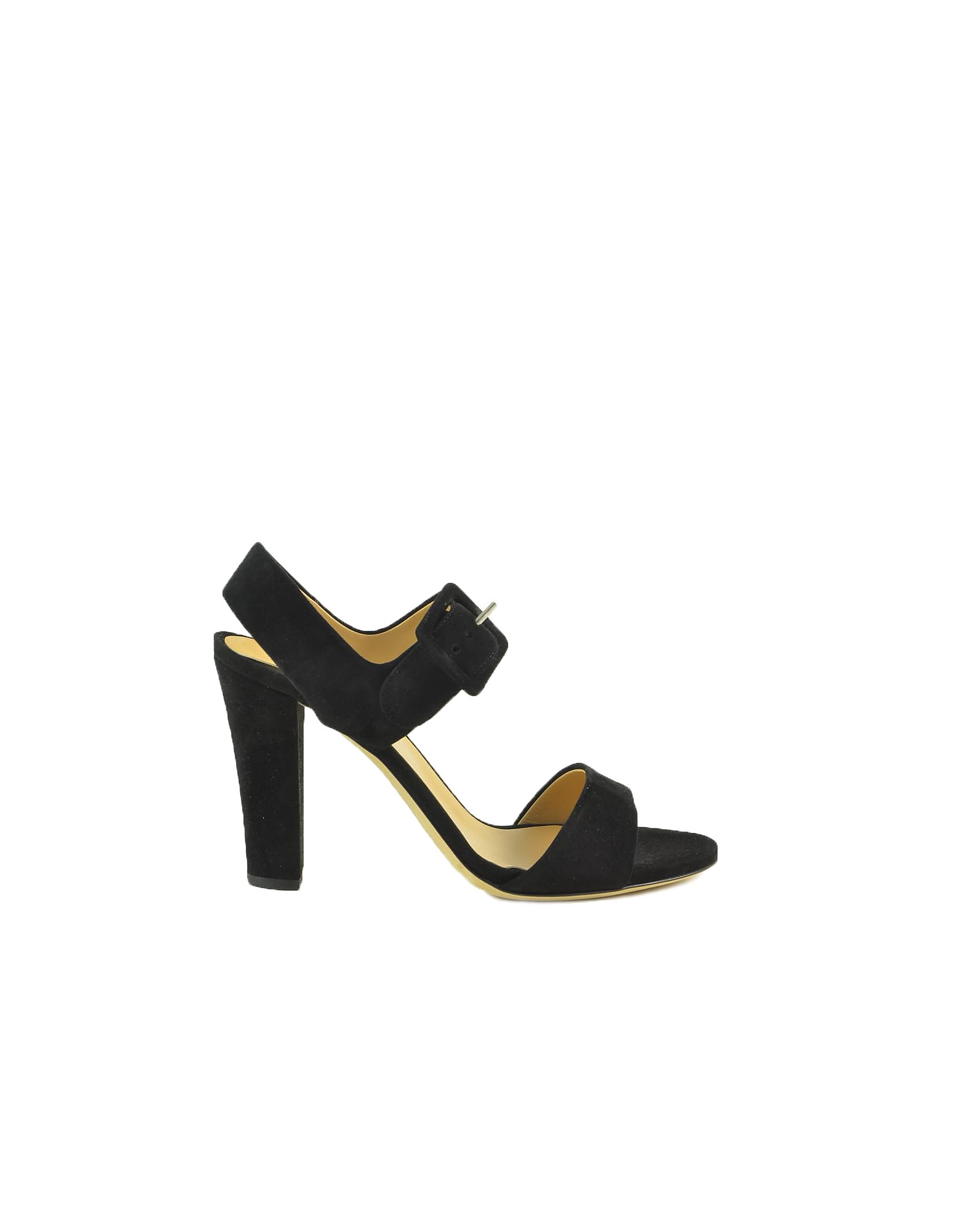 Buy Sergio Rossi Black Suede High Heel Sandals online, shop Sergio Rossi shoes with free shipping