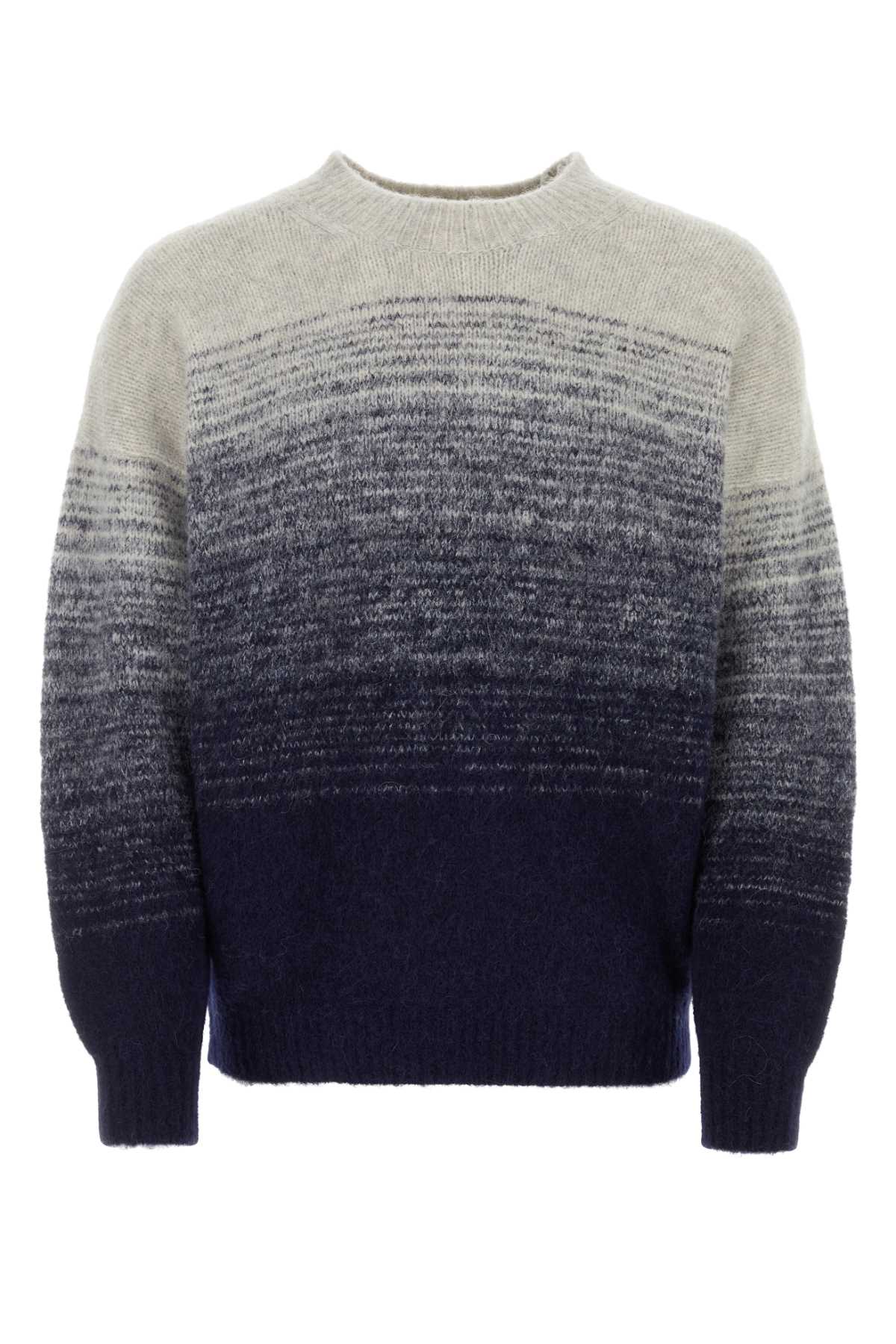 Shop Isabel Marant Multicolor Stretch Alpaca Blend Drussellh Sweater In Midnight