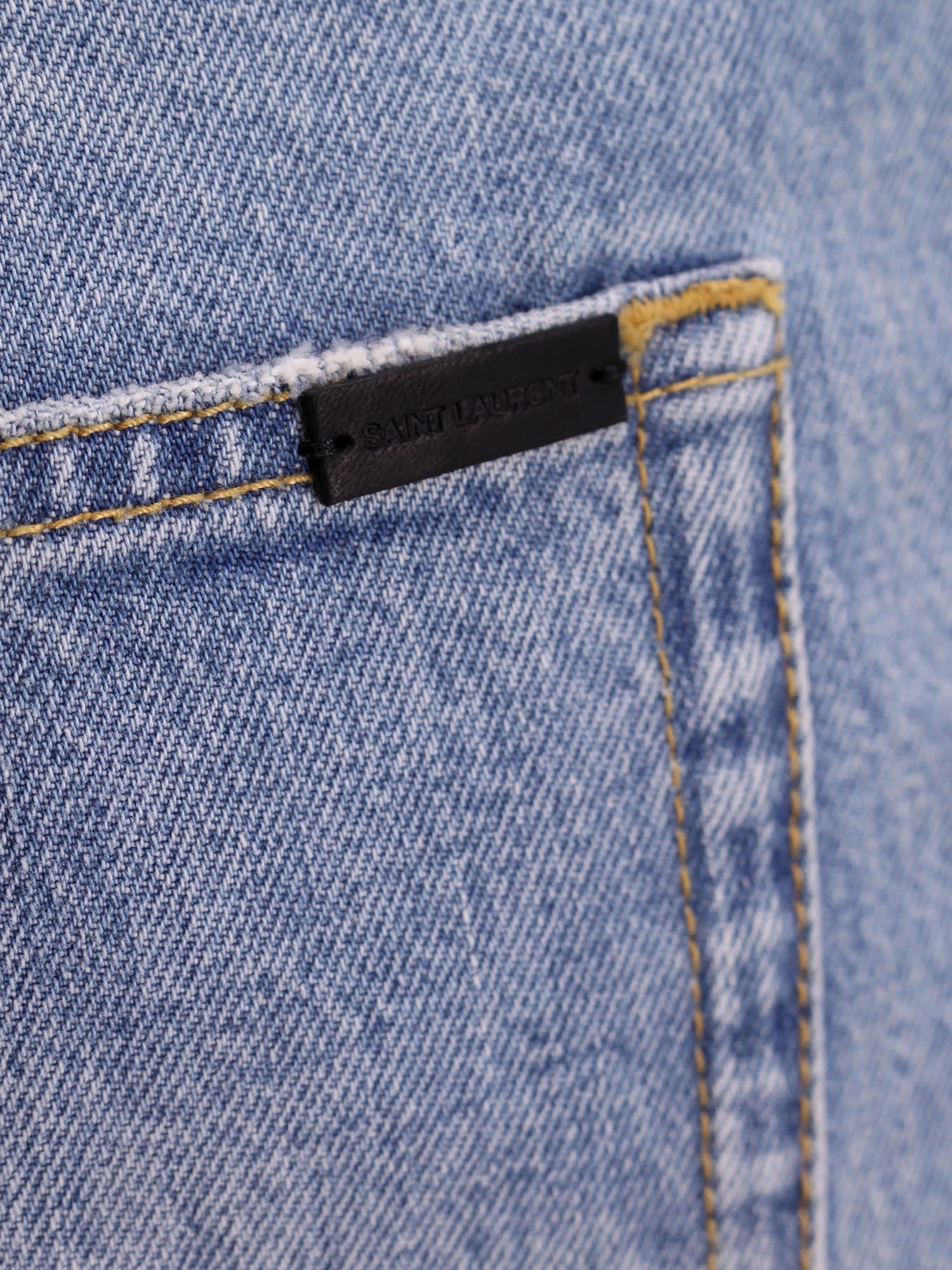 Shop Saint Laurent Jeans In Blue