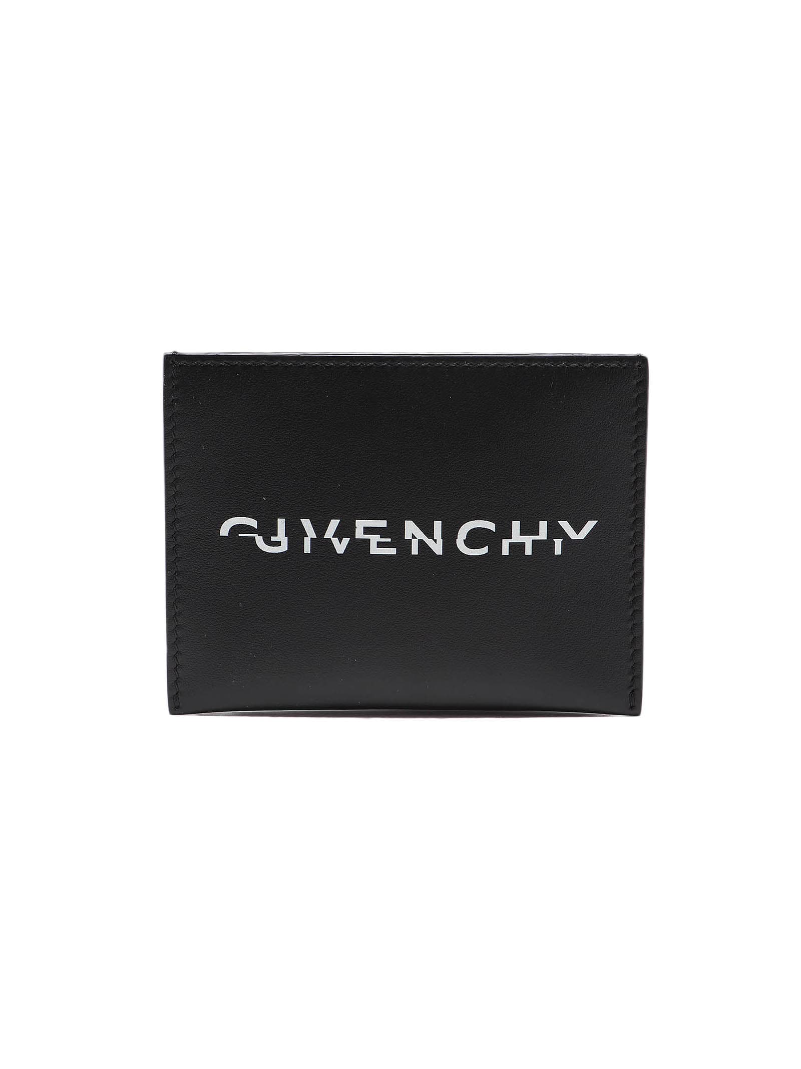 Givenchy Card Holder 3cc In Black/white
