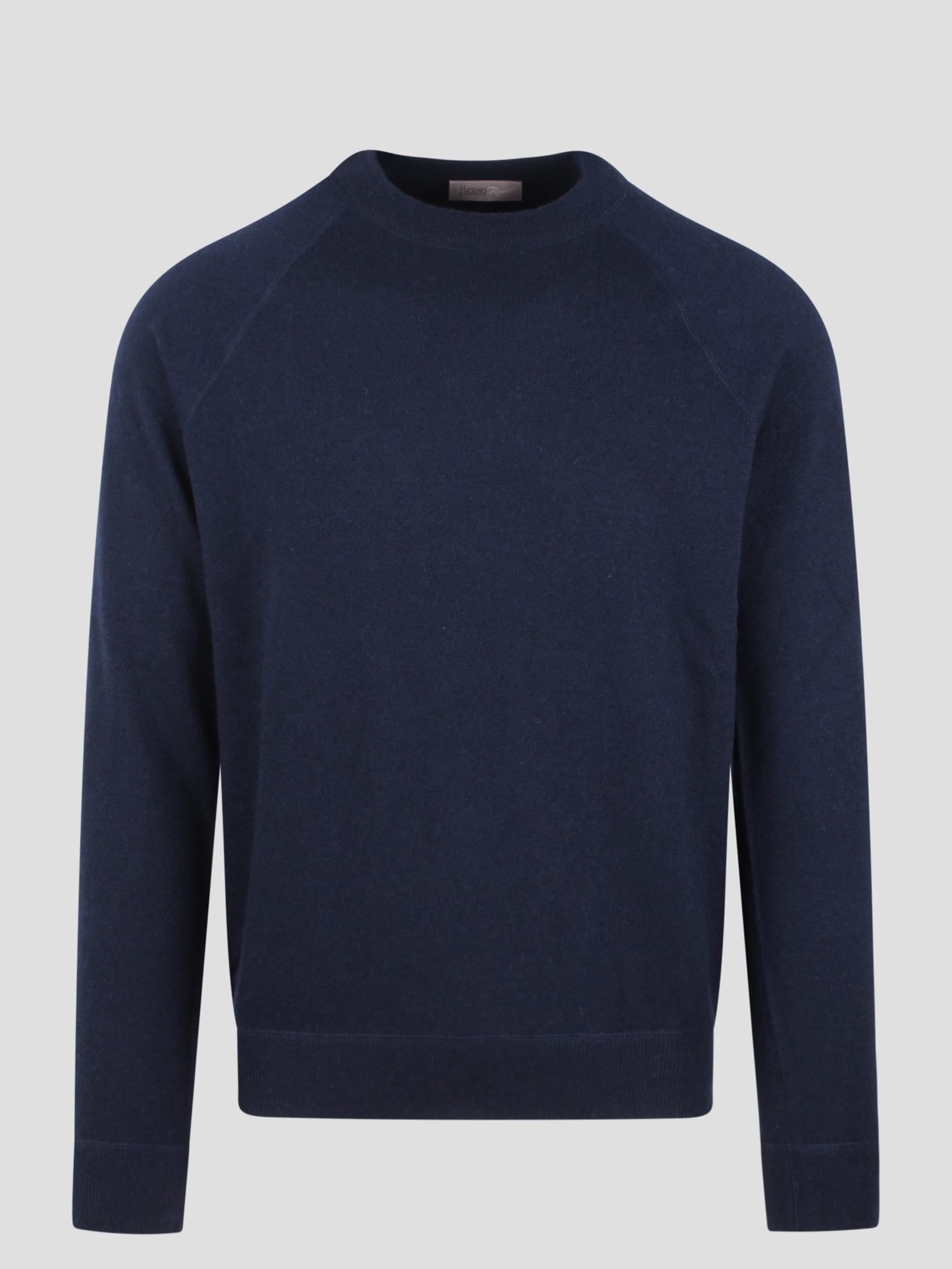 Shop Herno Plain Cashmere Resort Sweater In Blue