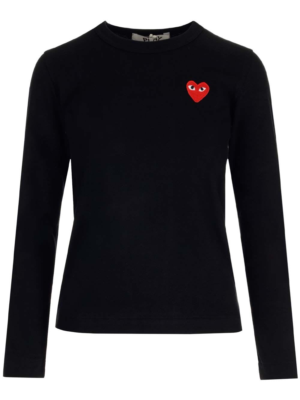 Comme des Garçons Play Long-sleeved Cotton T-shirt