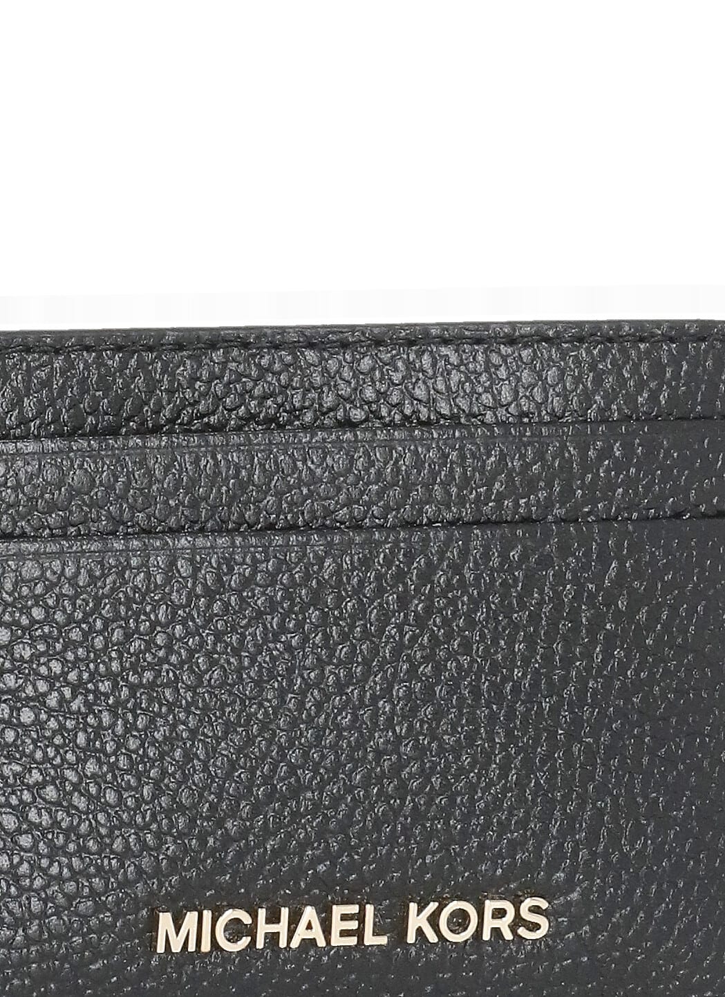 Shop Michael Michael Kors Card Holder With Logo In Black