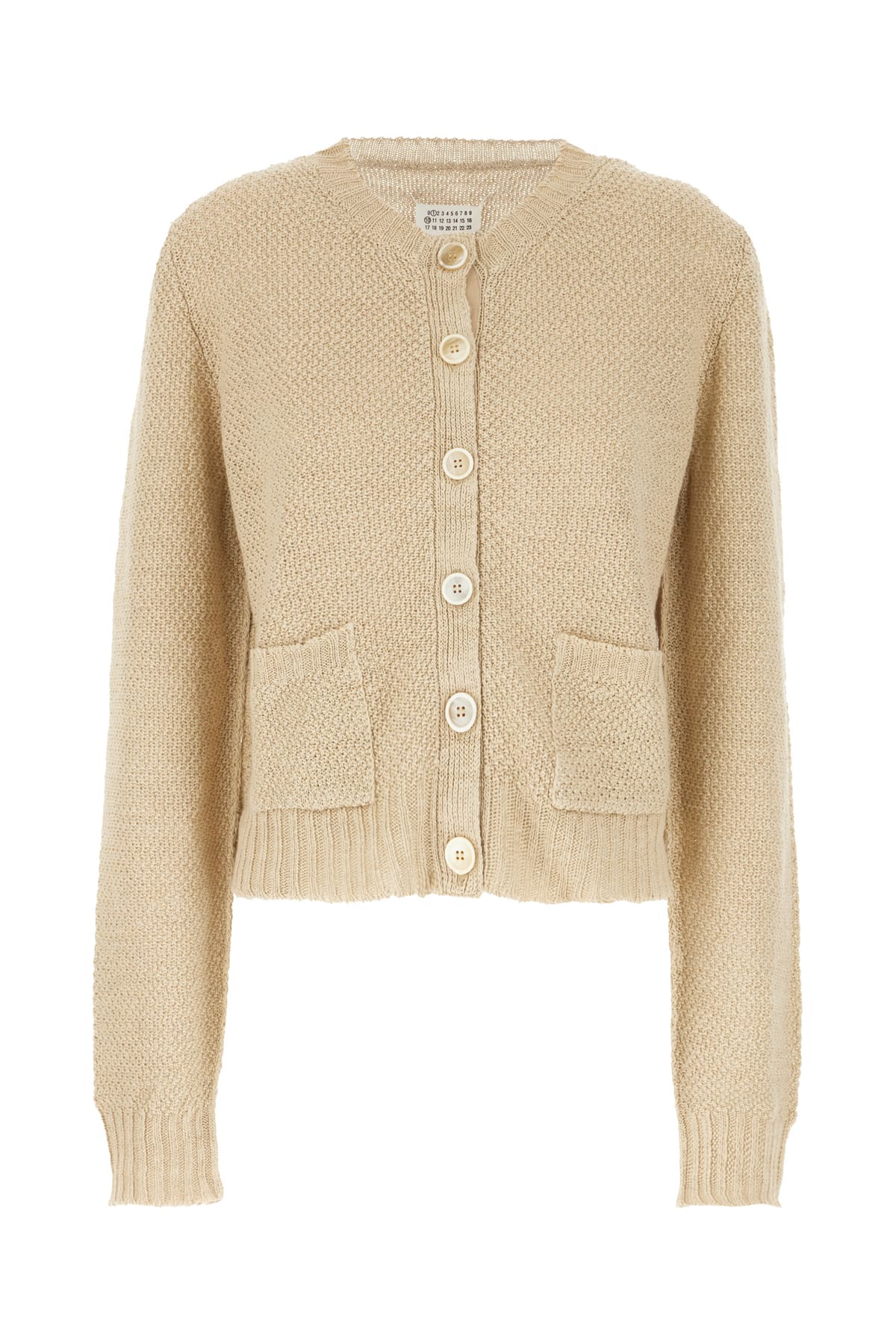 Shop Maison Margiela Hemp Cardigan In 113