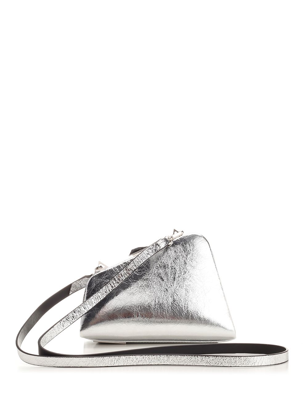 Shop Attico Midnight Mini Clutch In Silver