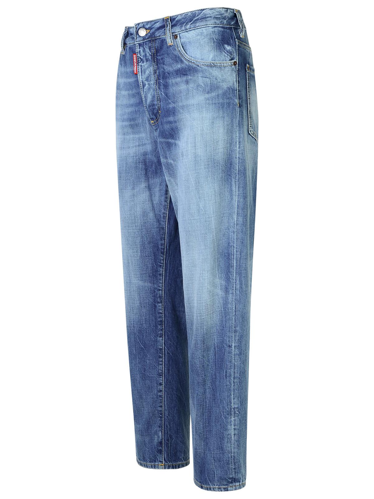 Shop Dsquared2 Boston Light Blue Denim Jeans