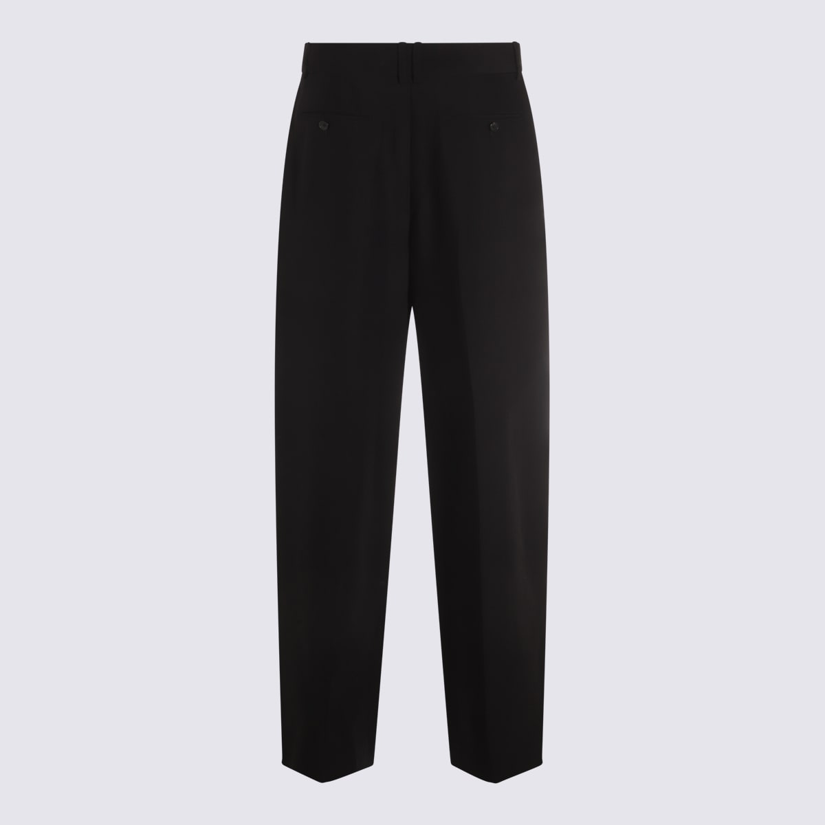 THE ROW BLACK WOOL LILAS PANTS