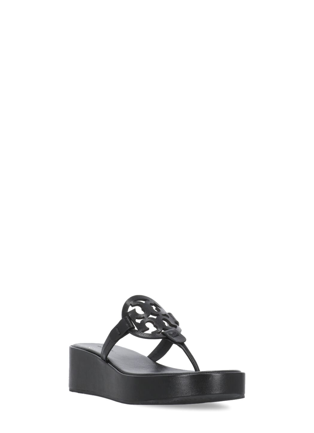 Shop Tory Burch Miller Sandals In Black