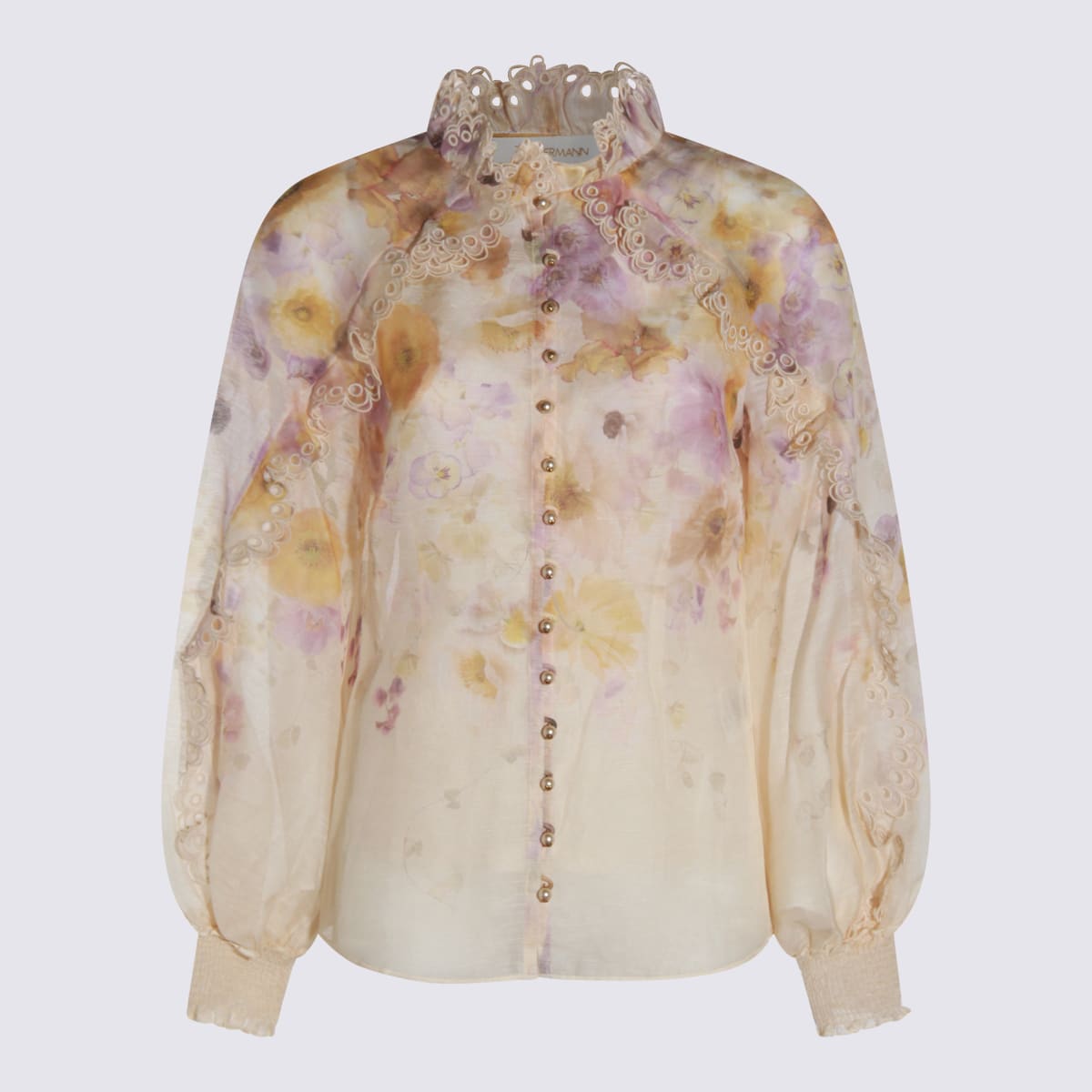 Zimmermann Multicolor Linen Top