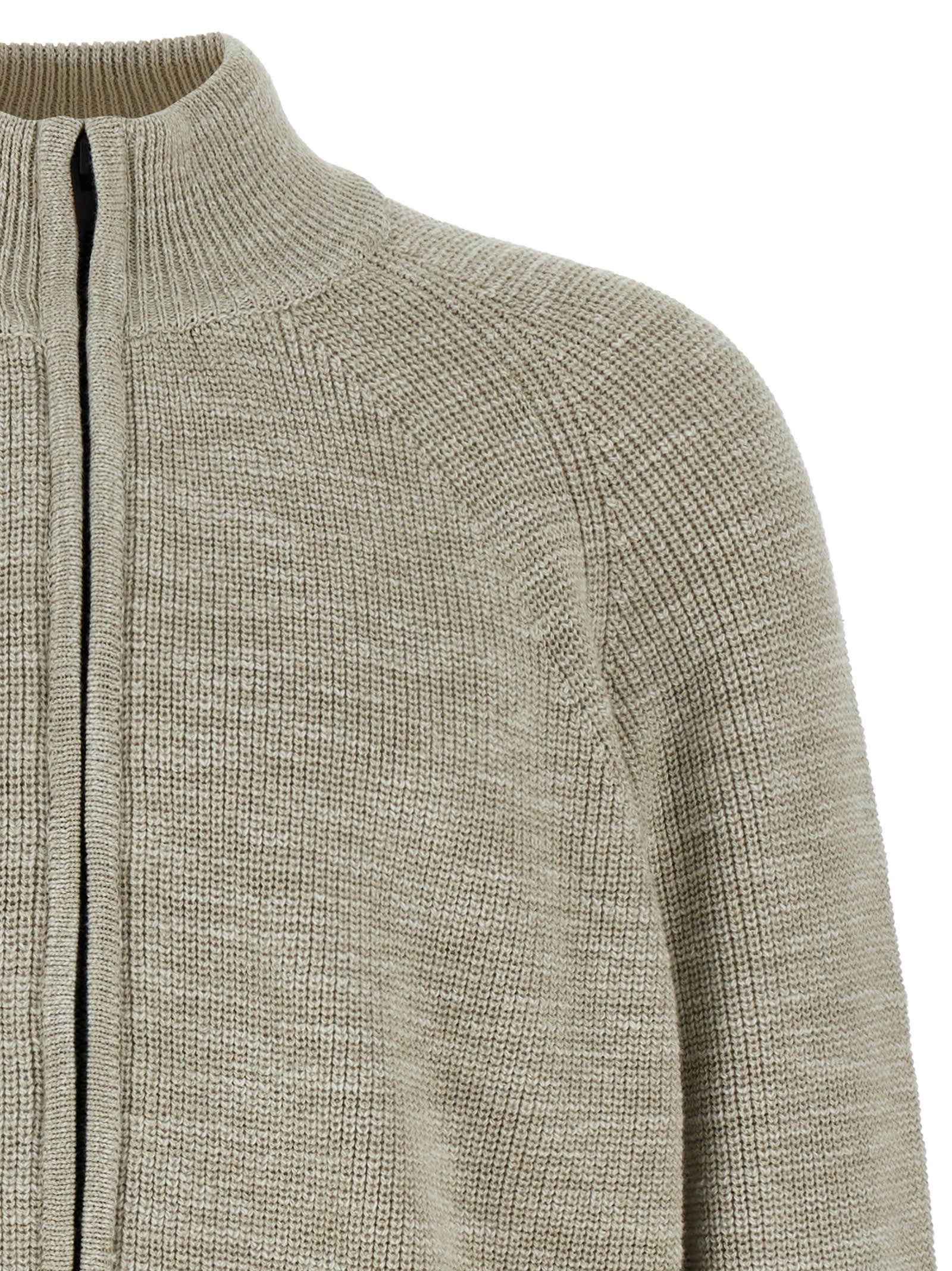 Shop Hugo Boss Kenion Cardigan In Beige