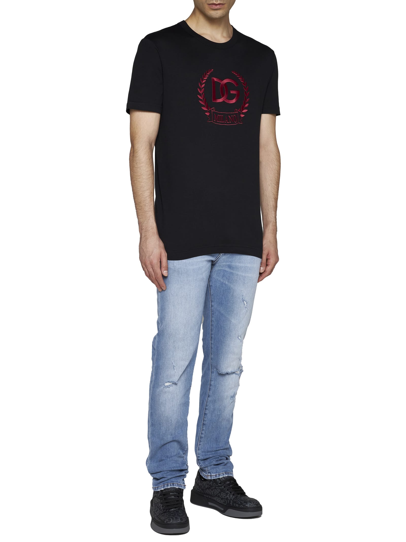 Dolce & Gabbana Black Cotton T-shirt
