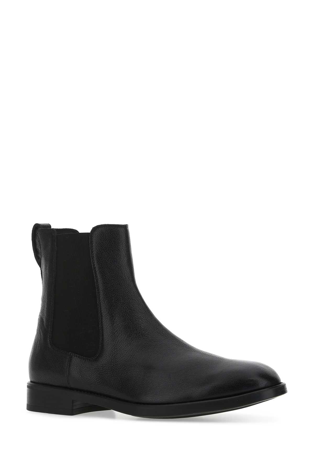 Tom Ford Black Leather Ankle Boots In U9000