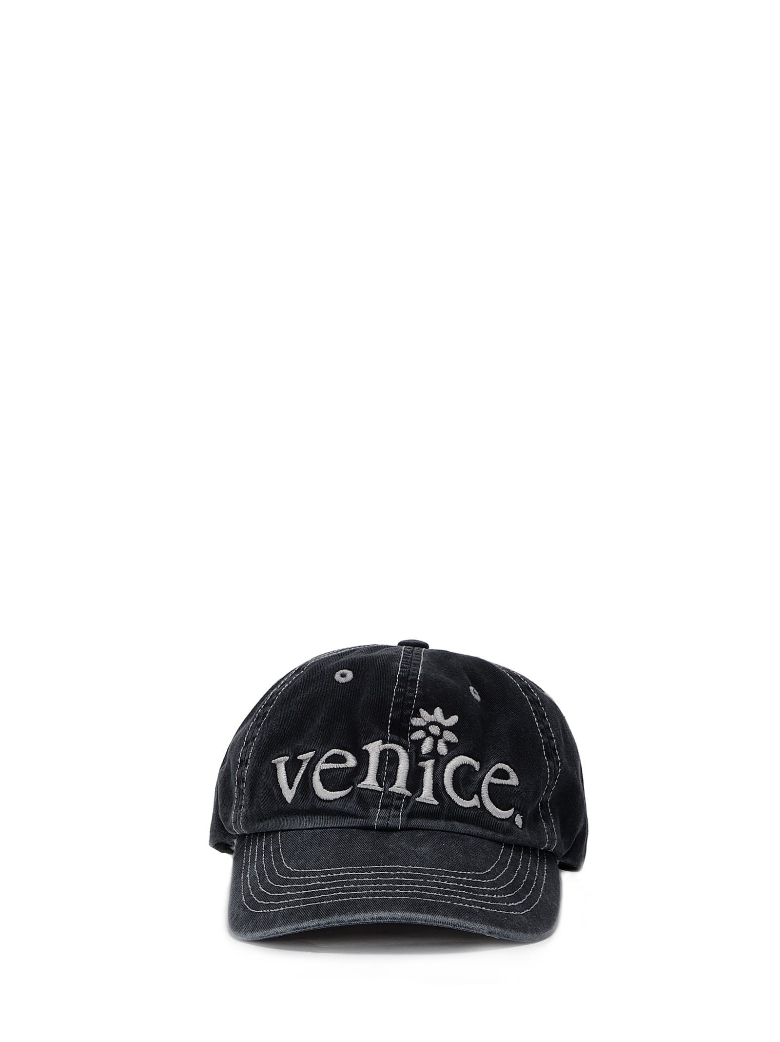 Erl Unisex Venice Cap Woven In Black