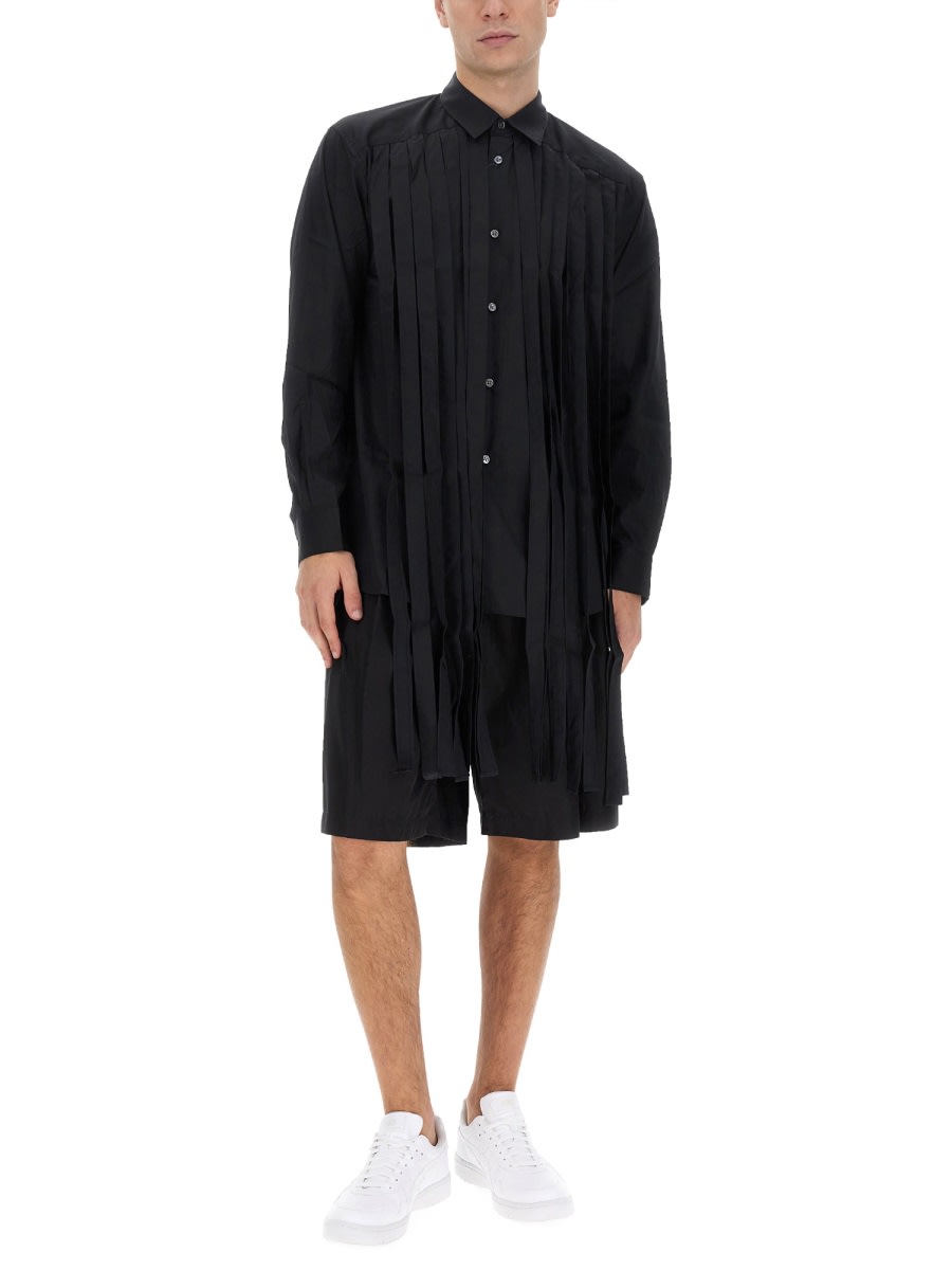 COMME DES GARÇONS SHIRT FRINGED SHIRT