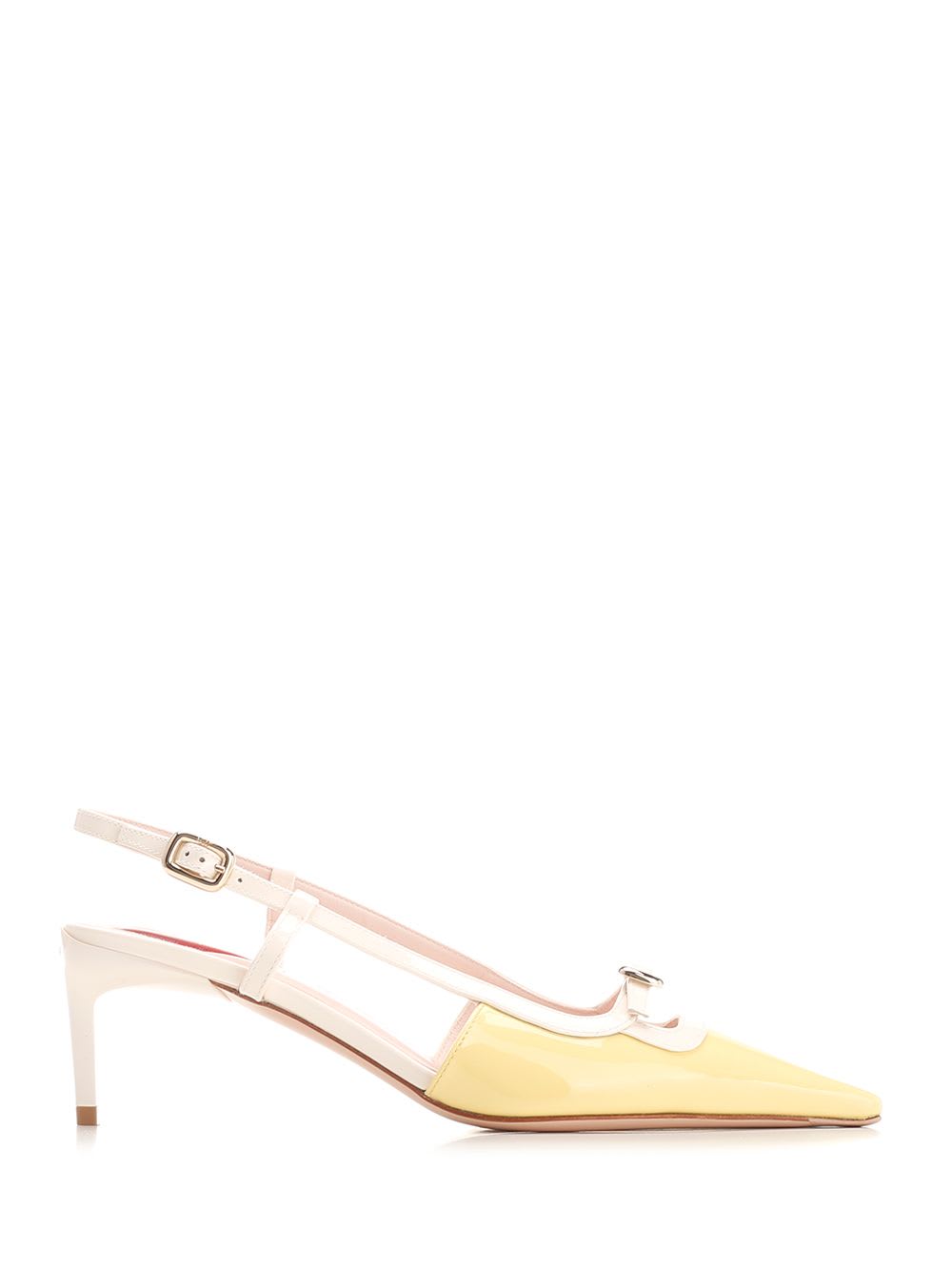 Shop Roger Vivier Viv Canard Slingback In White