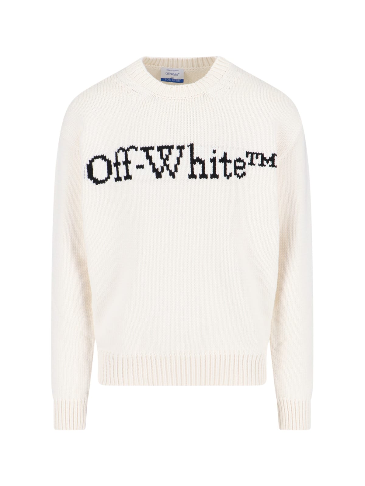 Shop Off-white Logo Sweater In Crema