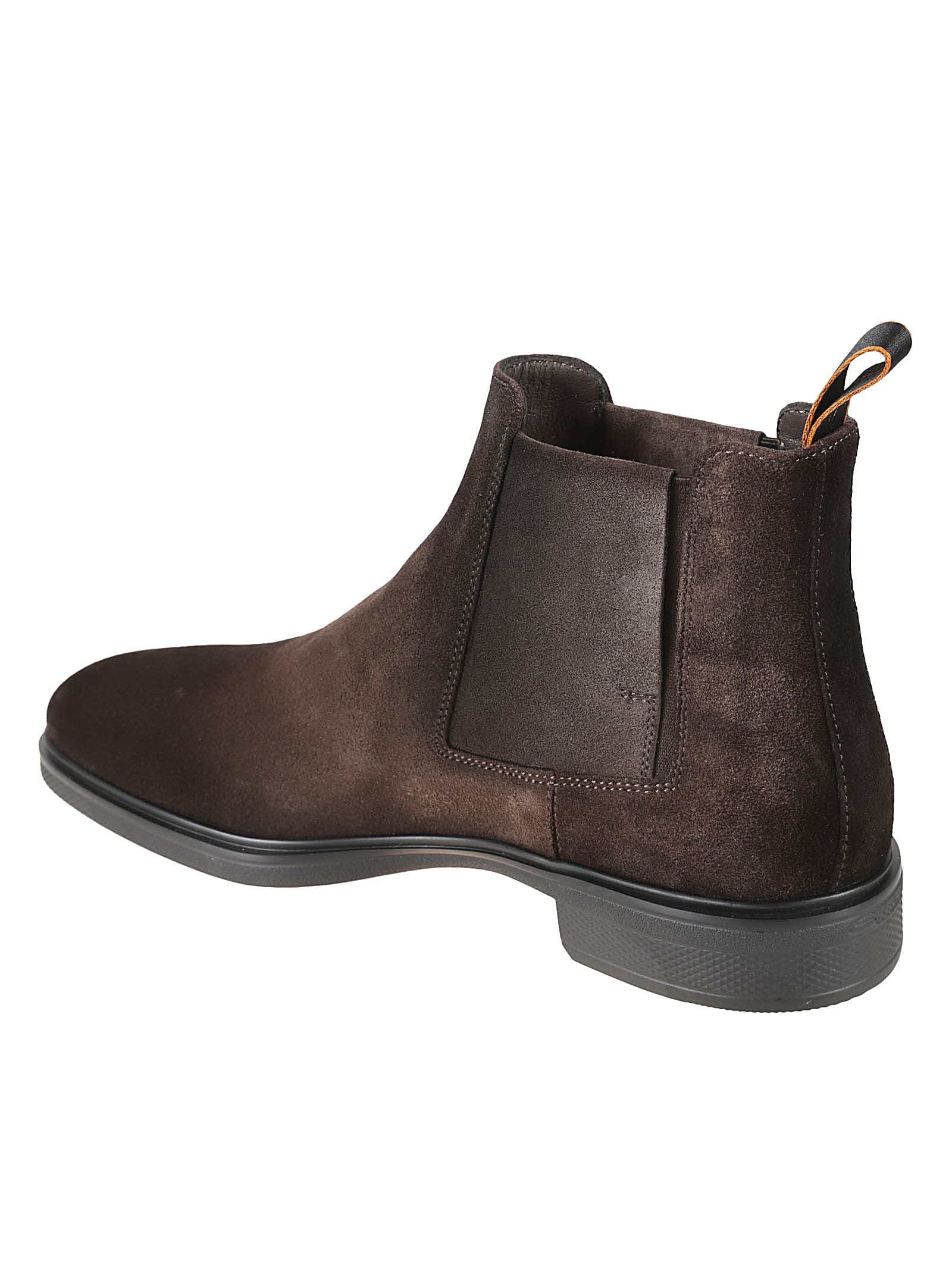 Shop Santoni Easy Onc Boots In Dark Brown