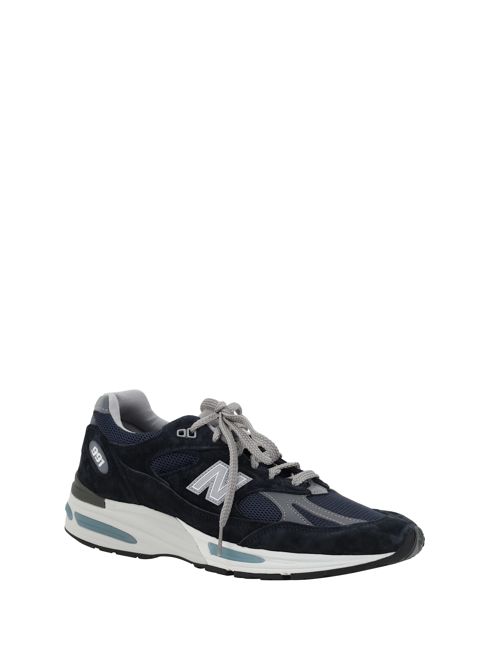 New Balance Mesh And Suede Sneakers With Reflective Accents