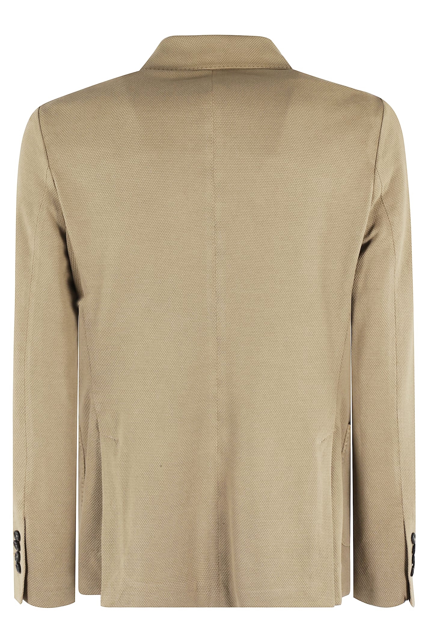 Circolo 1901 Double-breasted Oxford Jacket With Textured Finish In T Corda