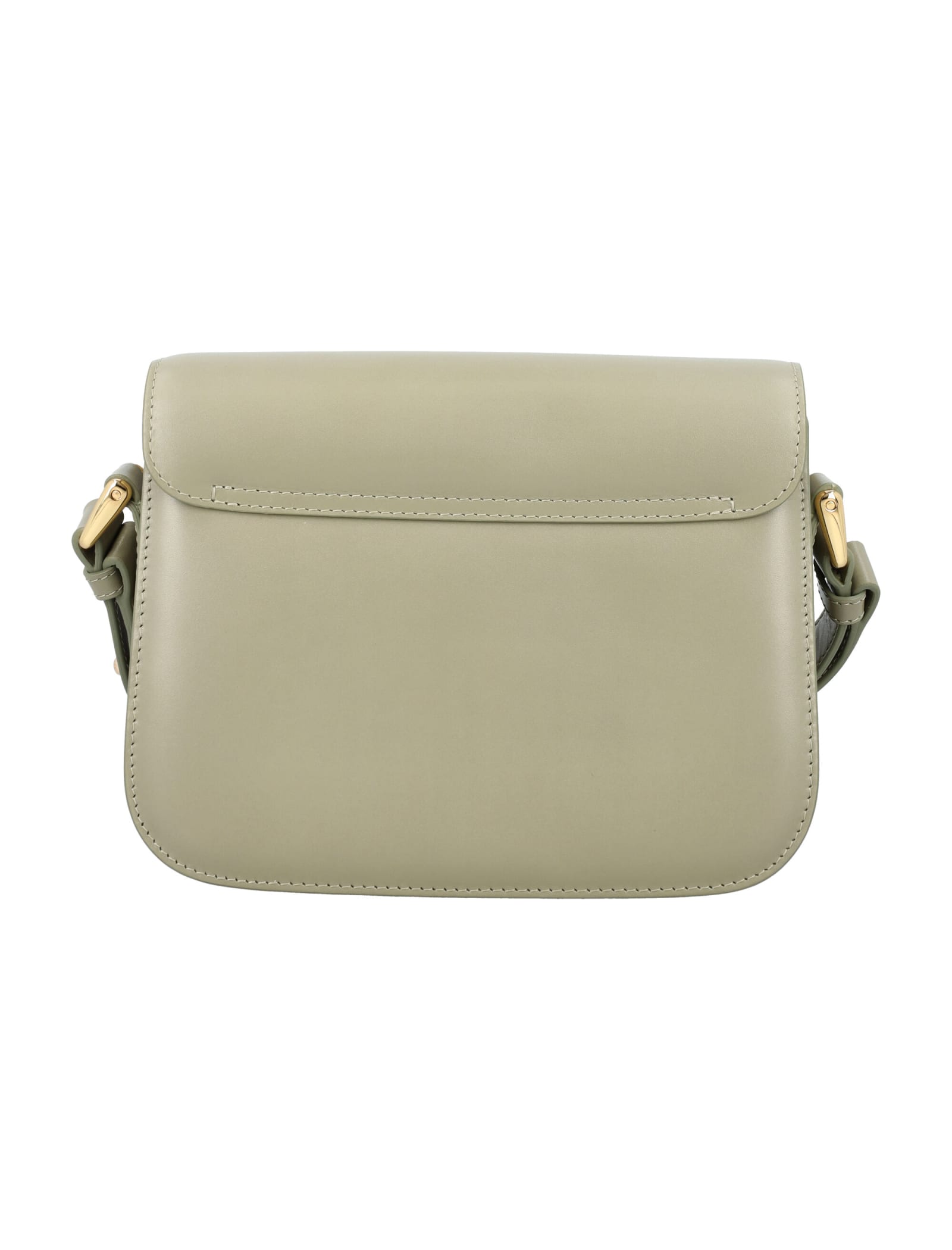 Shop Apc Sac Grace Small Bag In Green Taupe