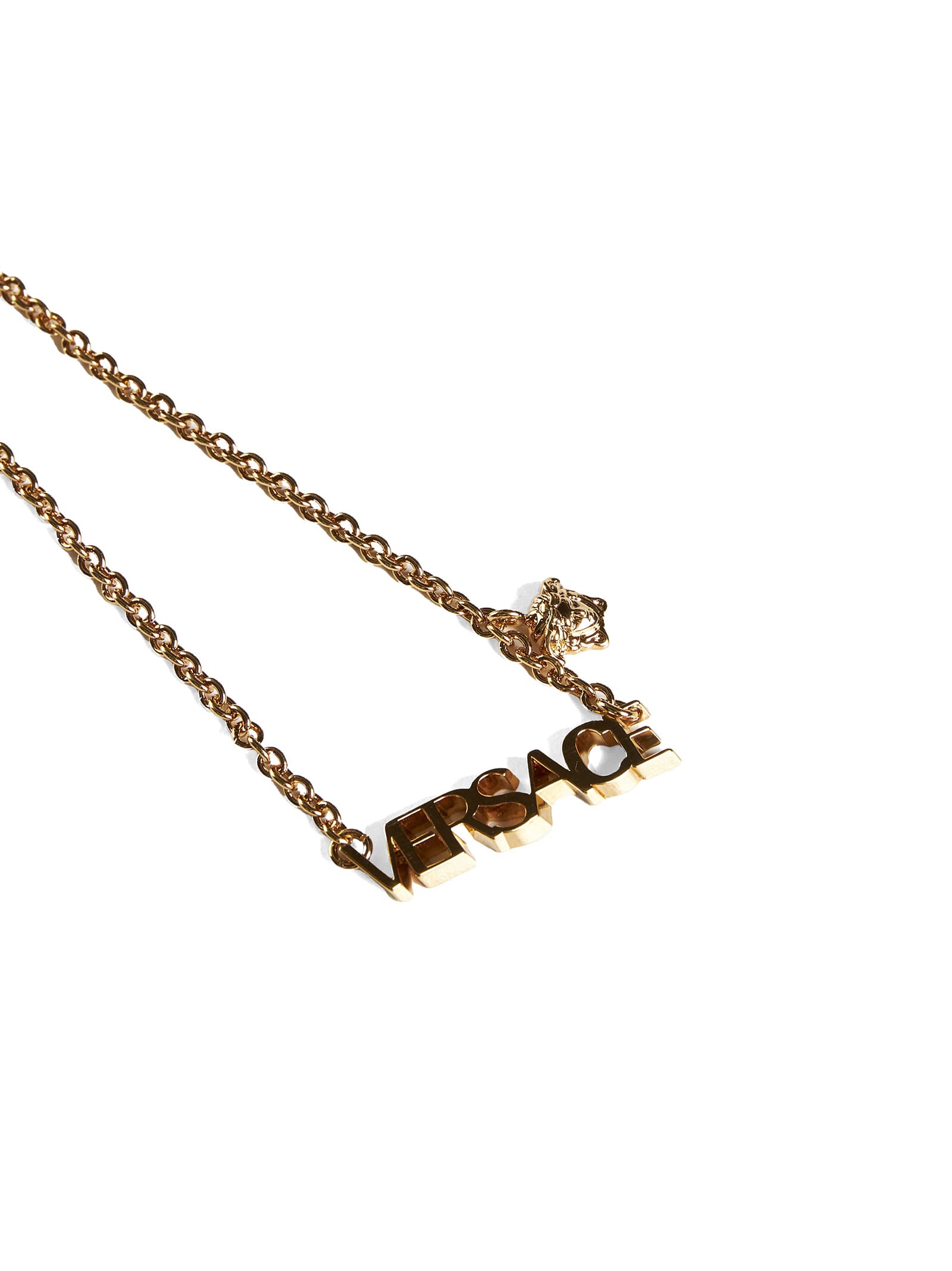 Shop Versace Necklace In  Gold