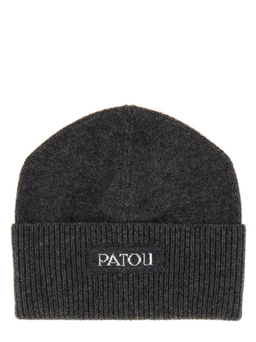 Patou Cap With Label And Logo In Black
