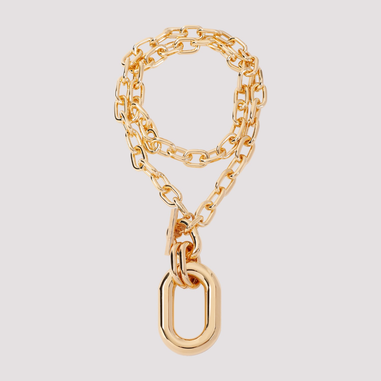 Shop Rabanne Xl Link Sautoir Pendant Earrings In Gold