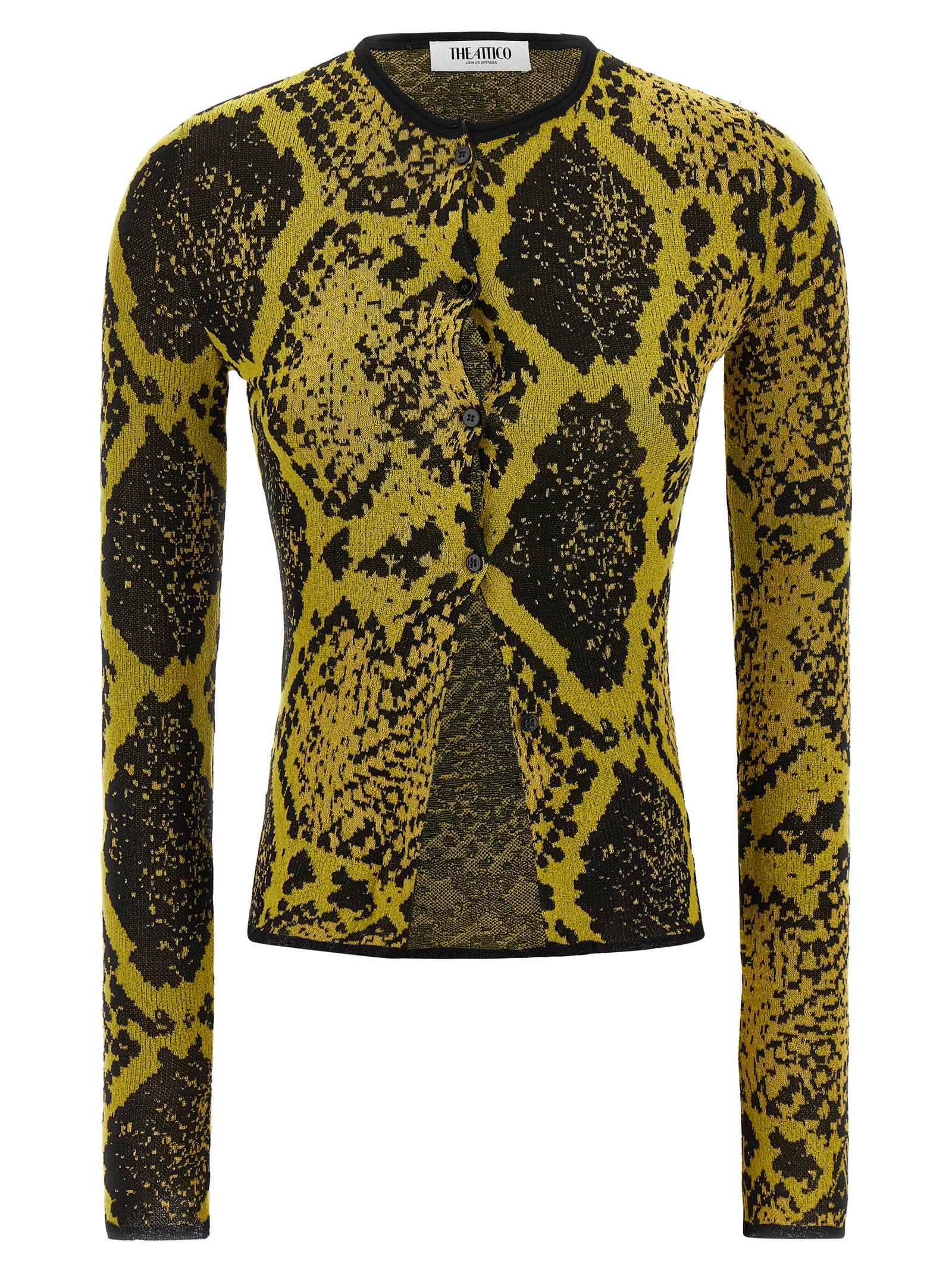 Python Jacquard Cardigan