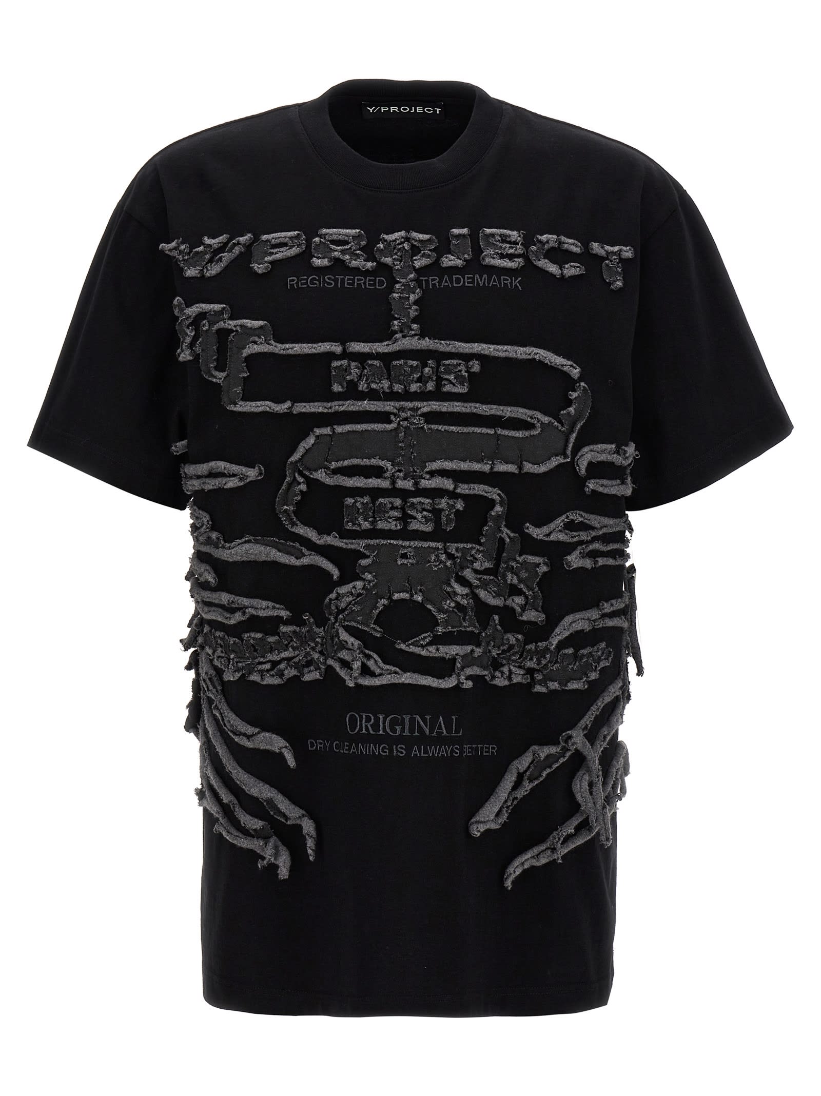 Shop Y/project Paris Best T-shirt In Black