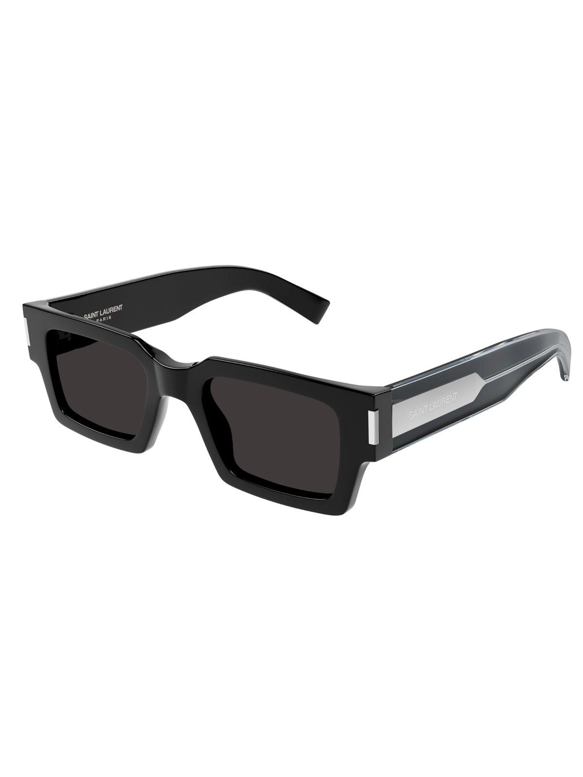 Saint Laurent Unisex Sl572-001-50-22-145 Sunglasse In Black-crystal-grey