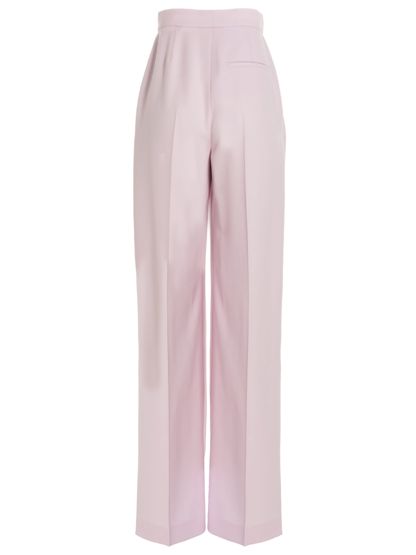 Shop Alexander Mcqueen Pants With Front Pleats In Pink