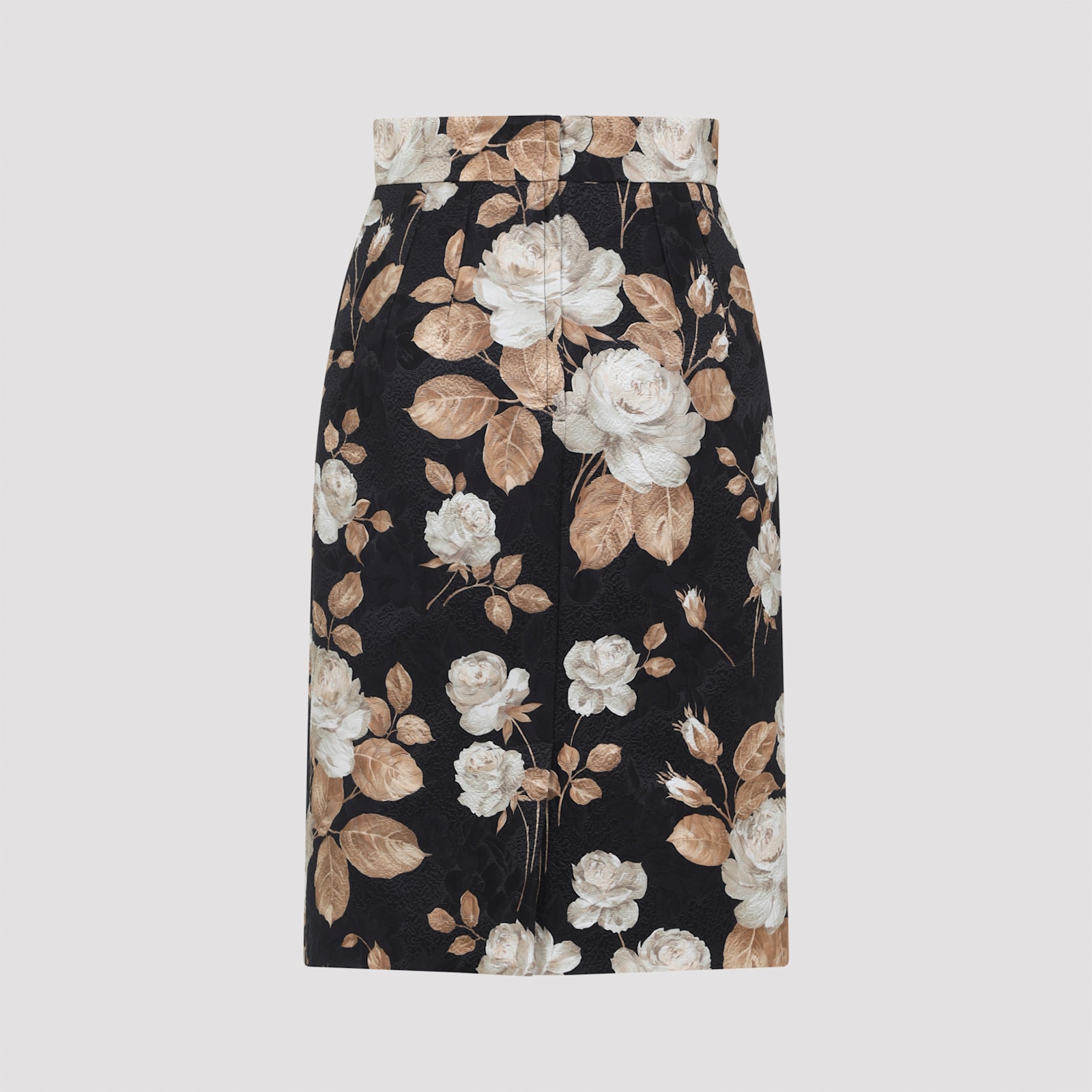 Dolce & Gabbana Multicolour Jacquard Floral Skirt In Multi