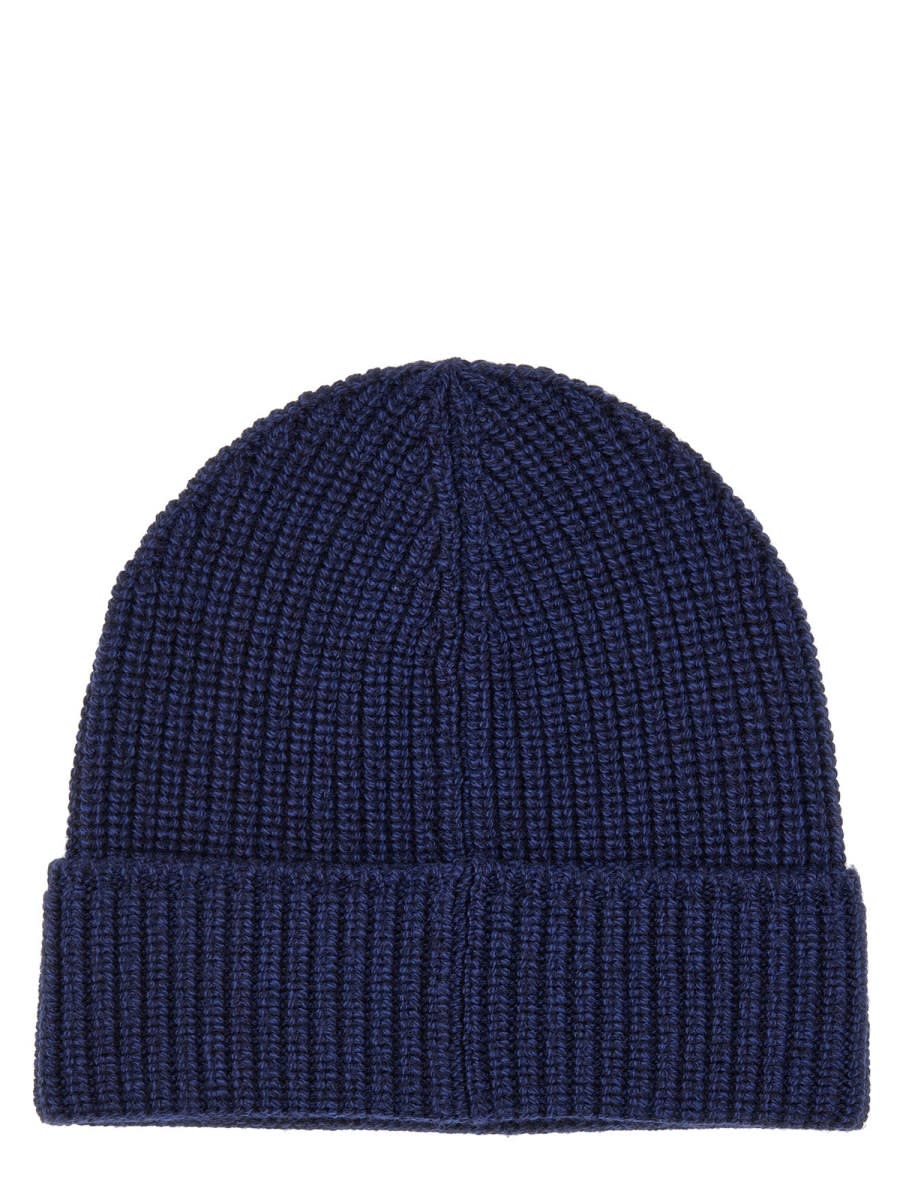 Shop Canada Goose Beanie Hat In Blue
