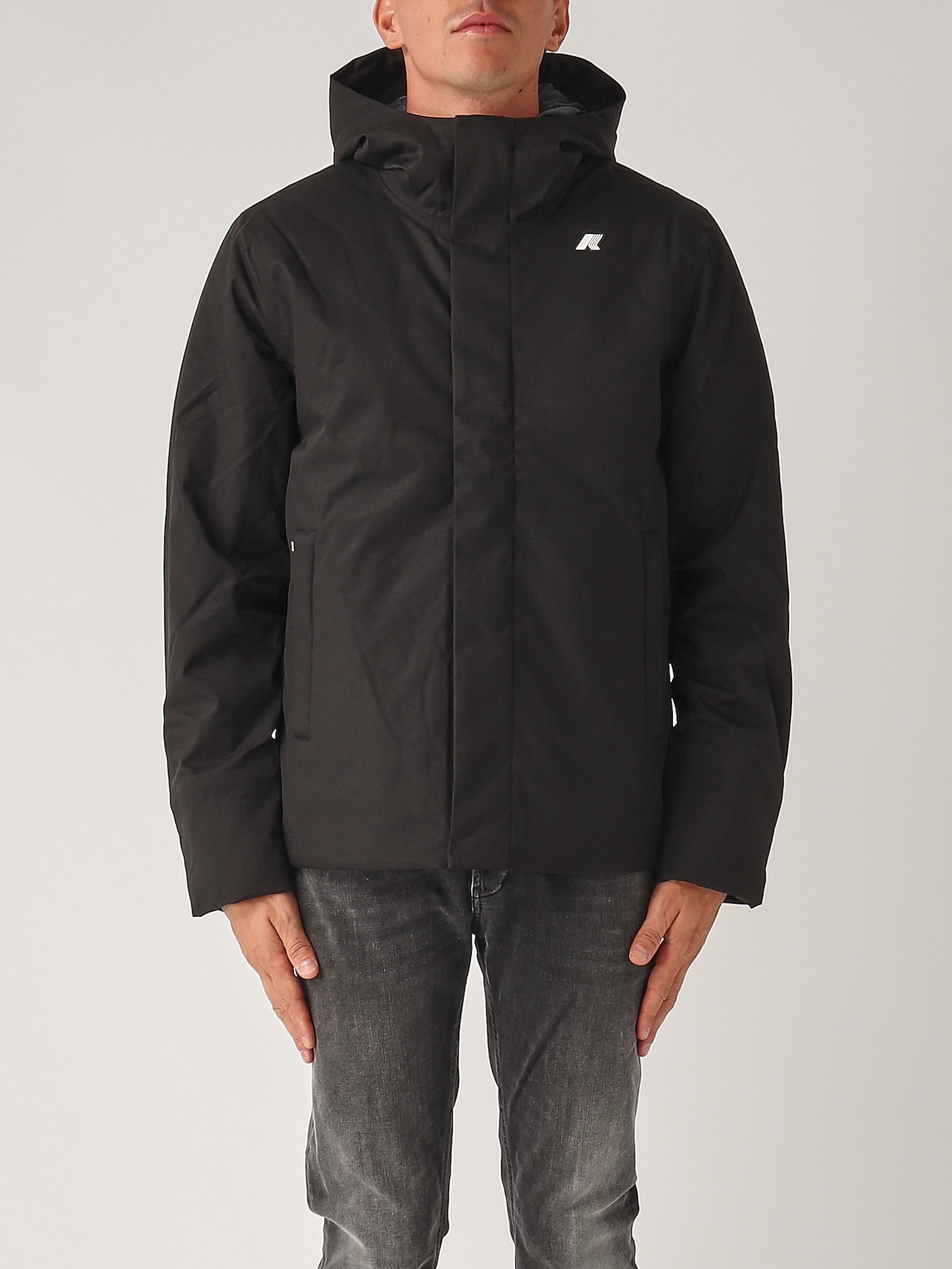 K-way Jacko Twill Marmotta Jacket In Black