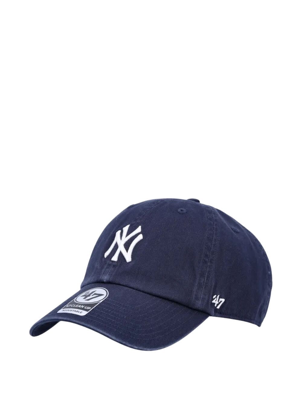 Sporty &amp; Rich Yankees Serif Hat In Blue