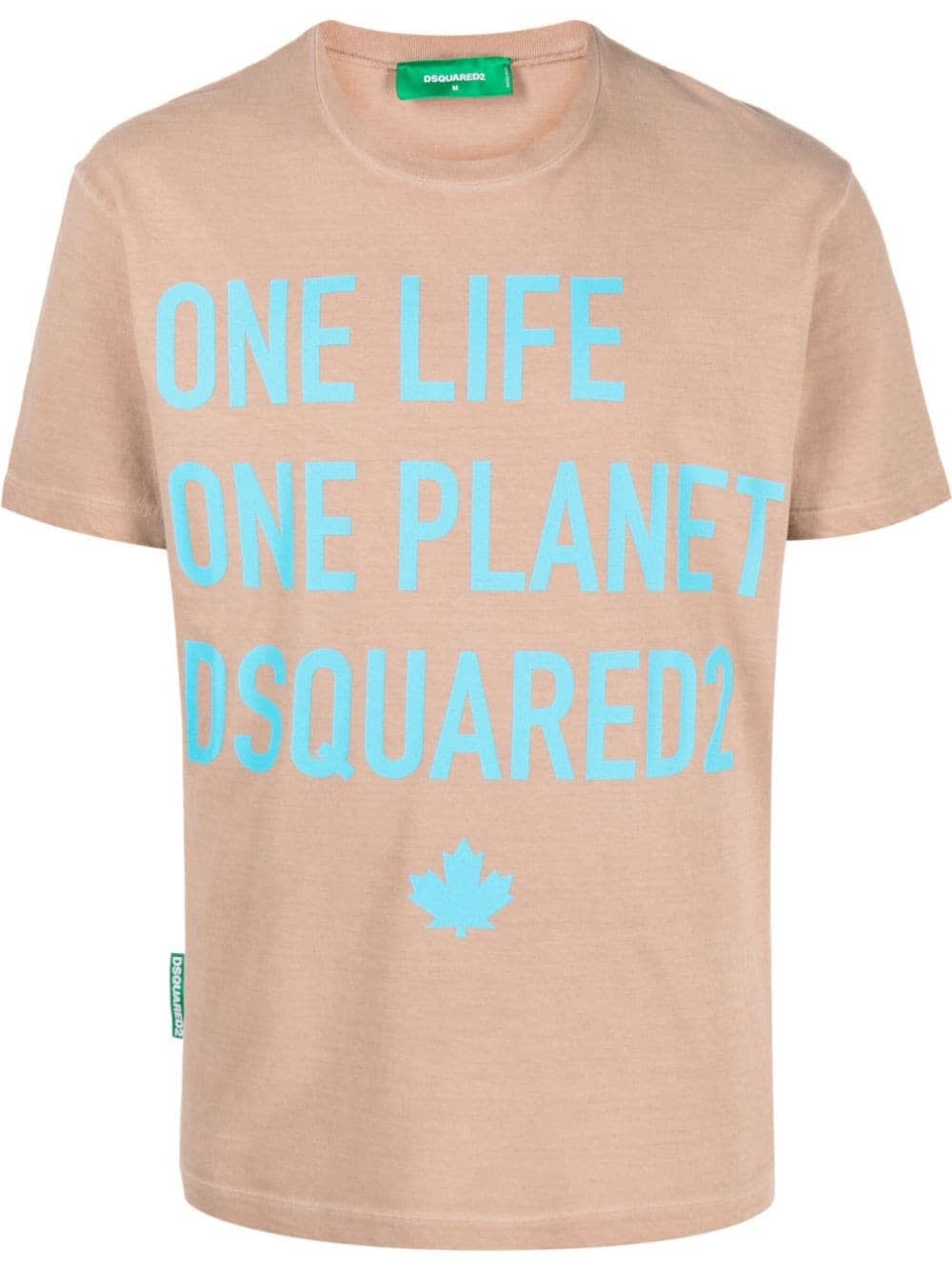 Sand Man T-shirt With Print one Life One Planet Dsquared2