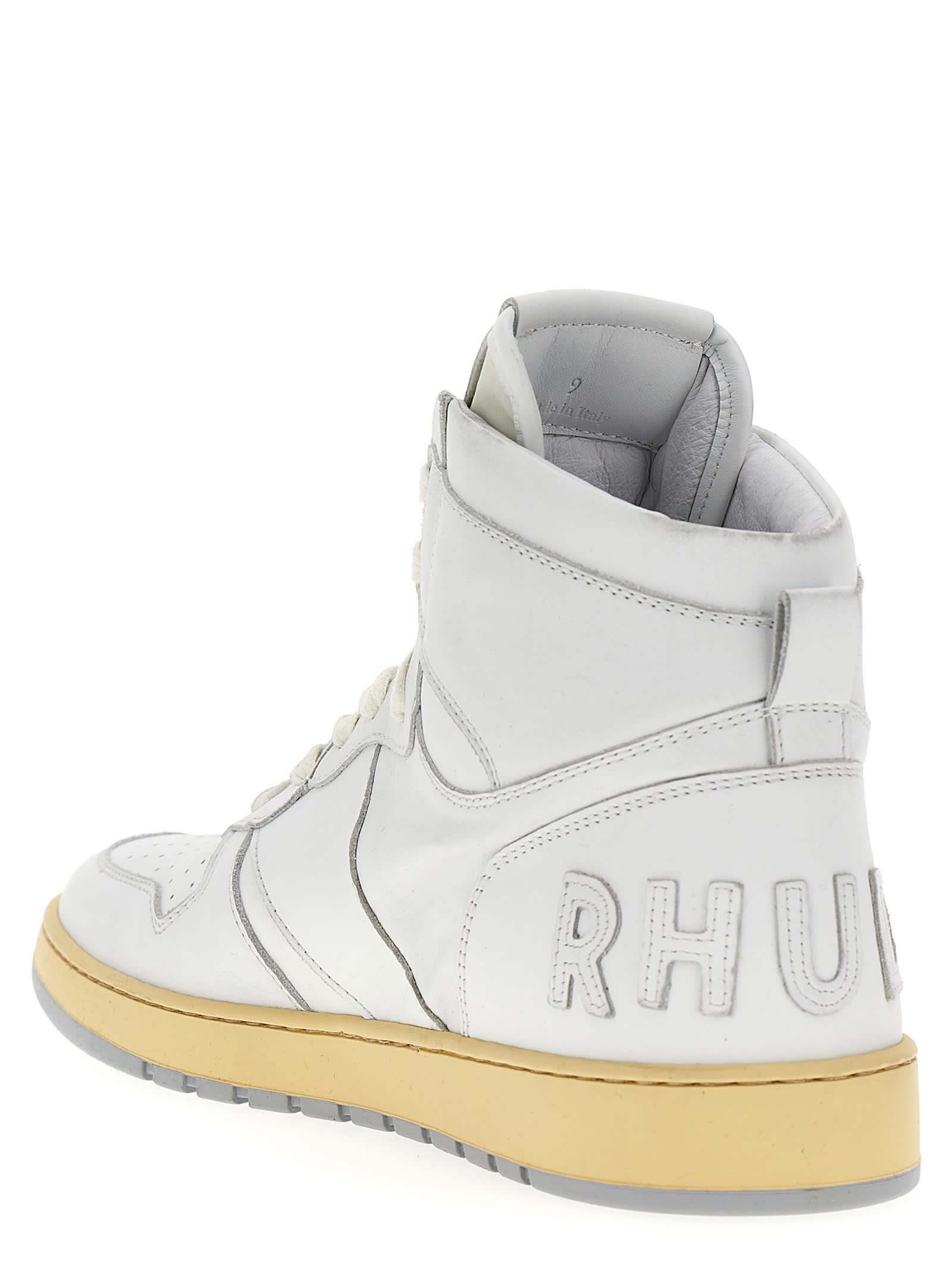 Shop Rhude Rhecess Sneakers In White