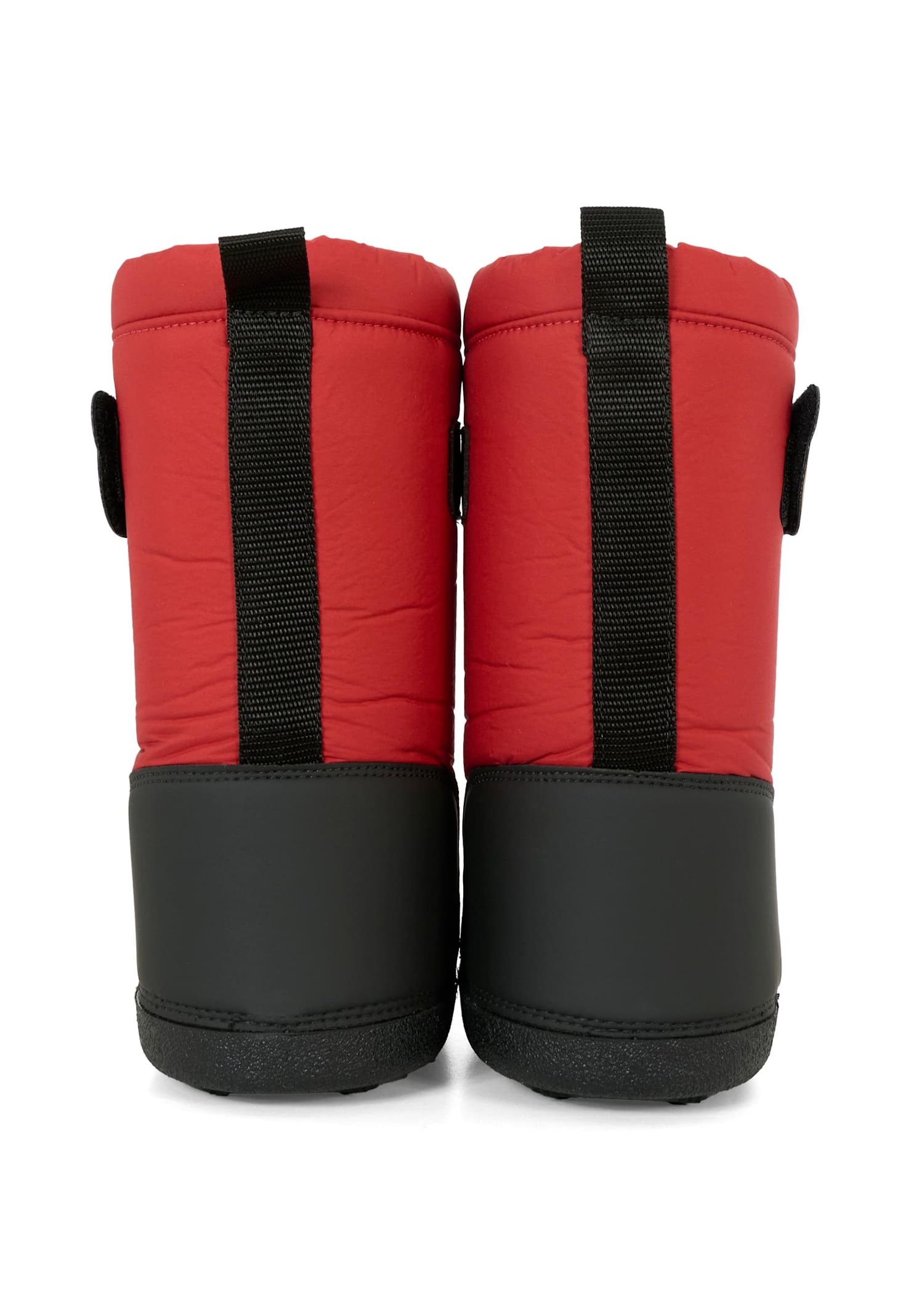 Moschino Red Snow Boots For Boy With Teddy Bear In Red