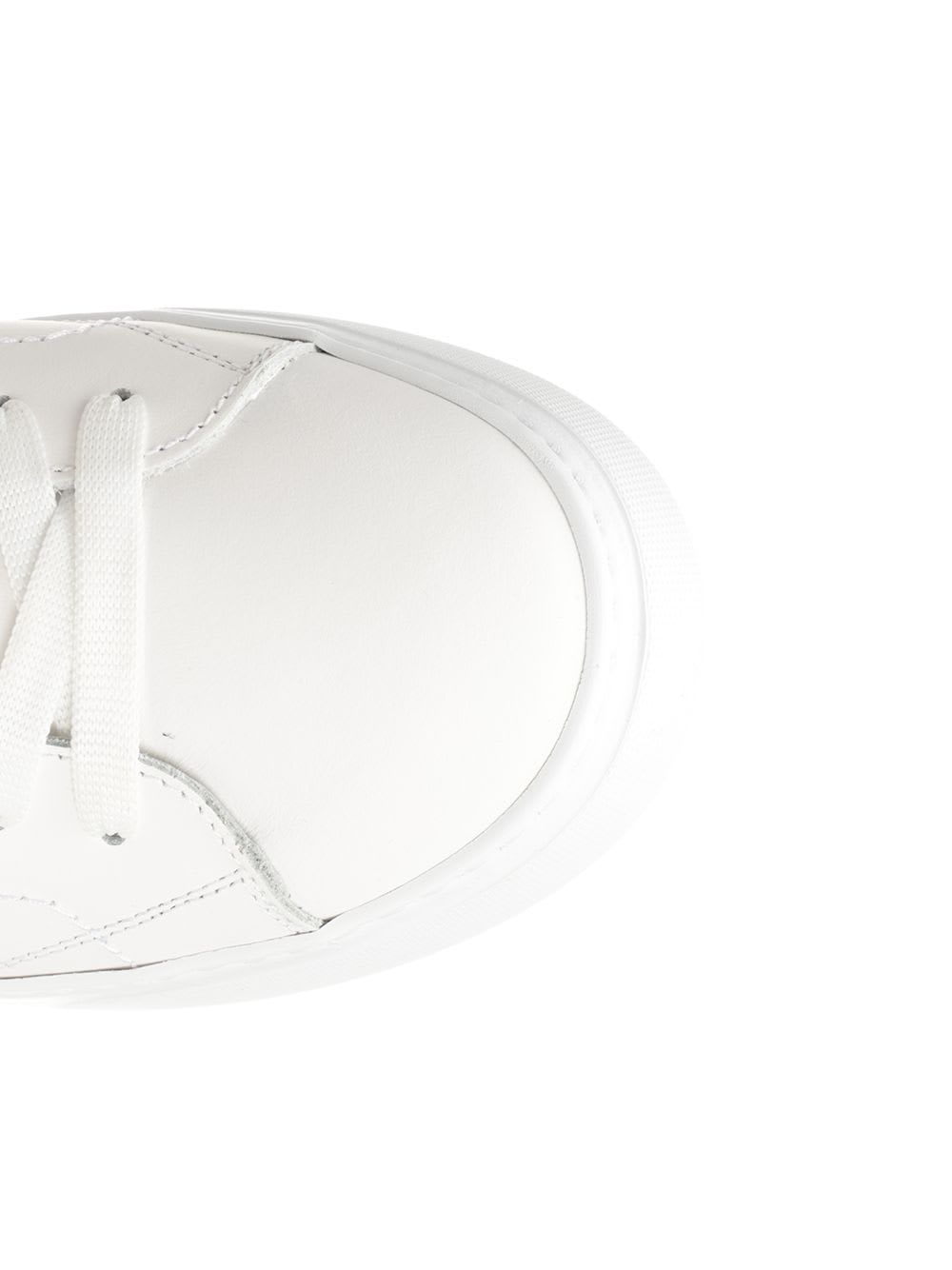 Philippe Model Temple Low Man Blanc/bleu Sneakers In Multi