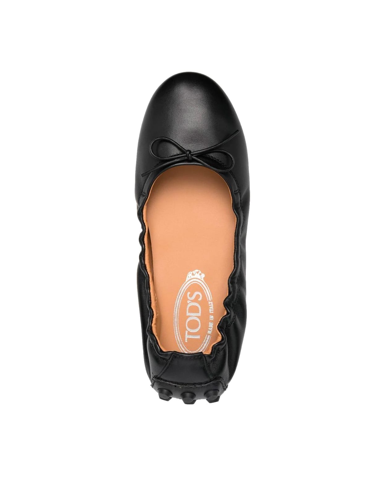 Shop Tod's Classic Soft Ballerina In Black