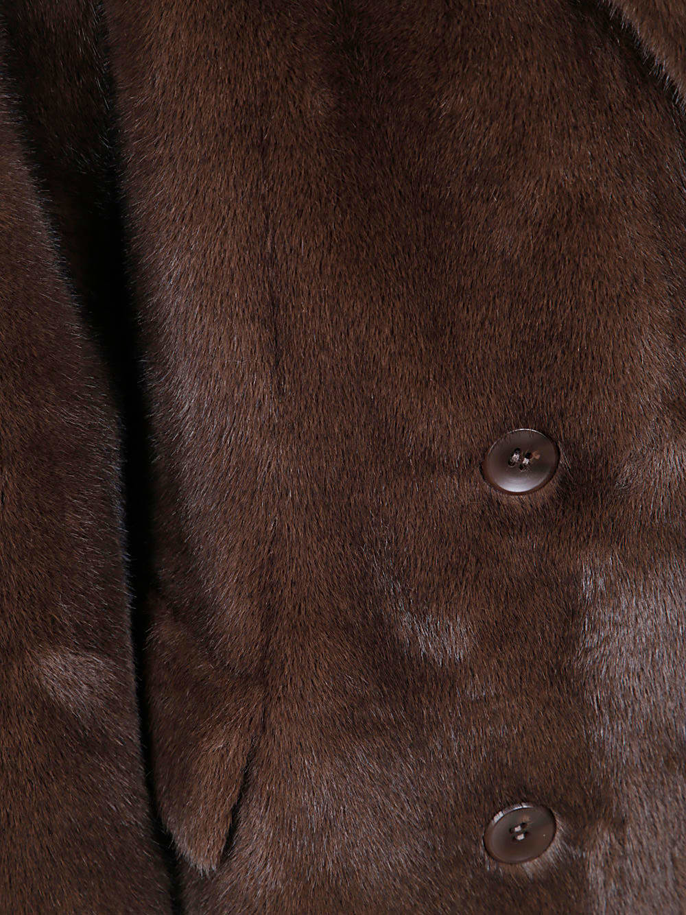 Shop Valentini 1972 Eco Mink Fur In Cocoa