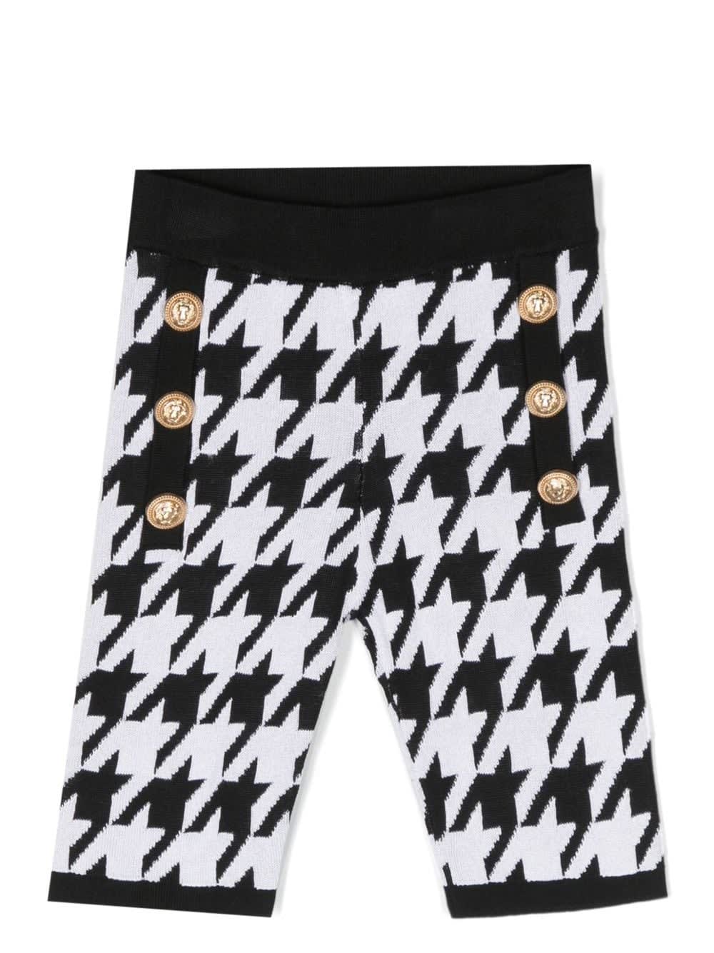 BALMAIN HOUNDSTOOTH SLIM-FIT TROUSERS