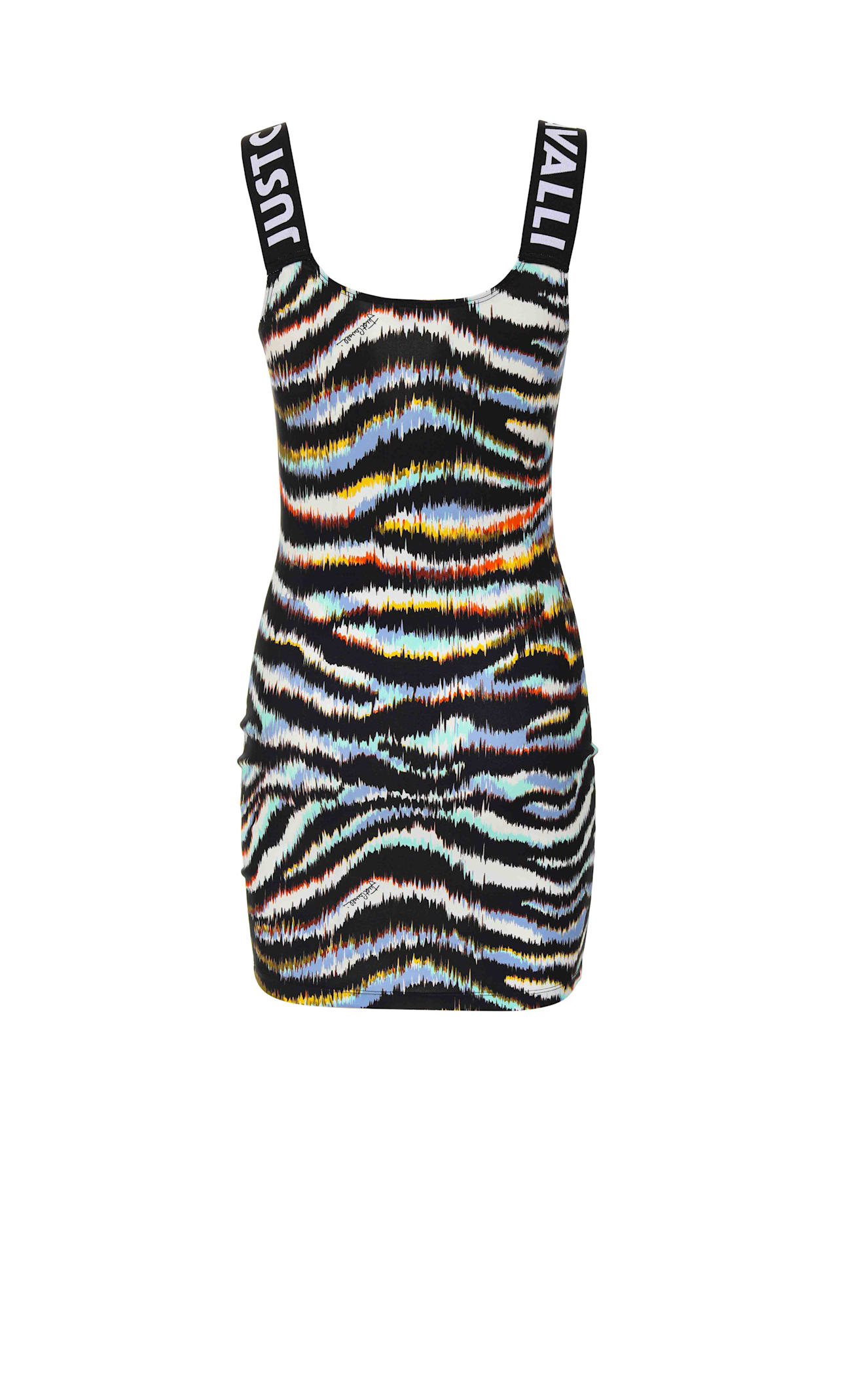 JUST CAVALLI JUST CAVALLI MULTICOLOUR KNEE LENGHT DRESS 