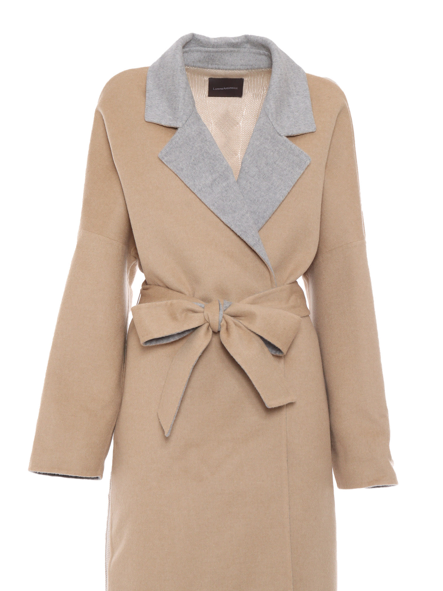 Shop Lorena Antoniazzi Coat In Beige