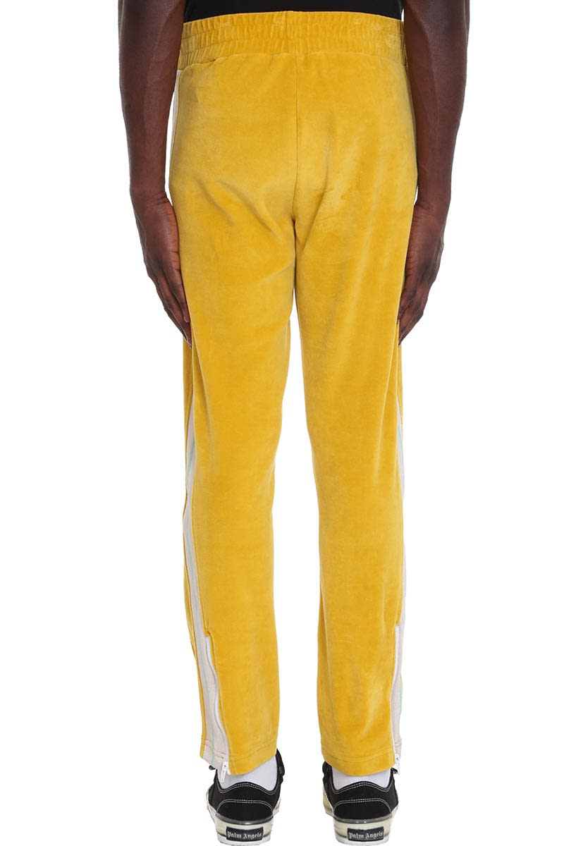 Palm Angels Palm Angels Pants In Yellow Velvet - yellow - 11003027 ...