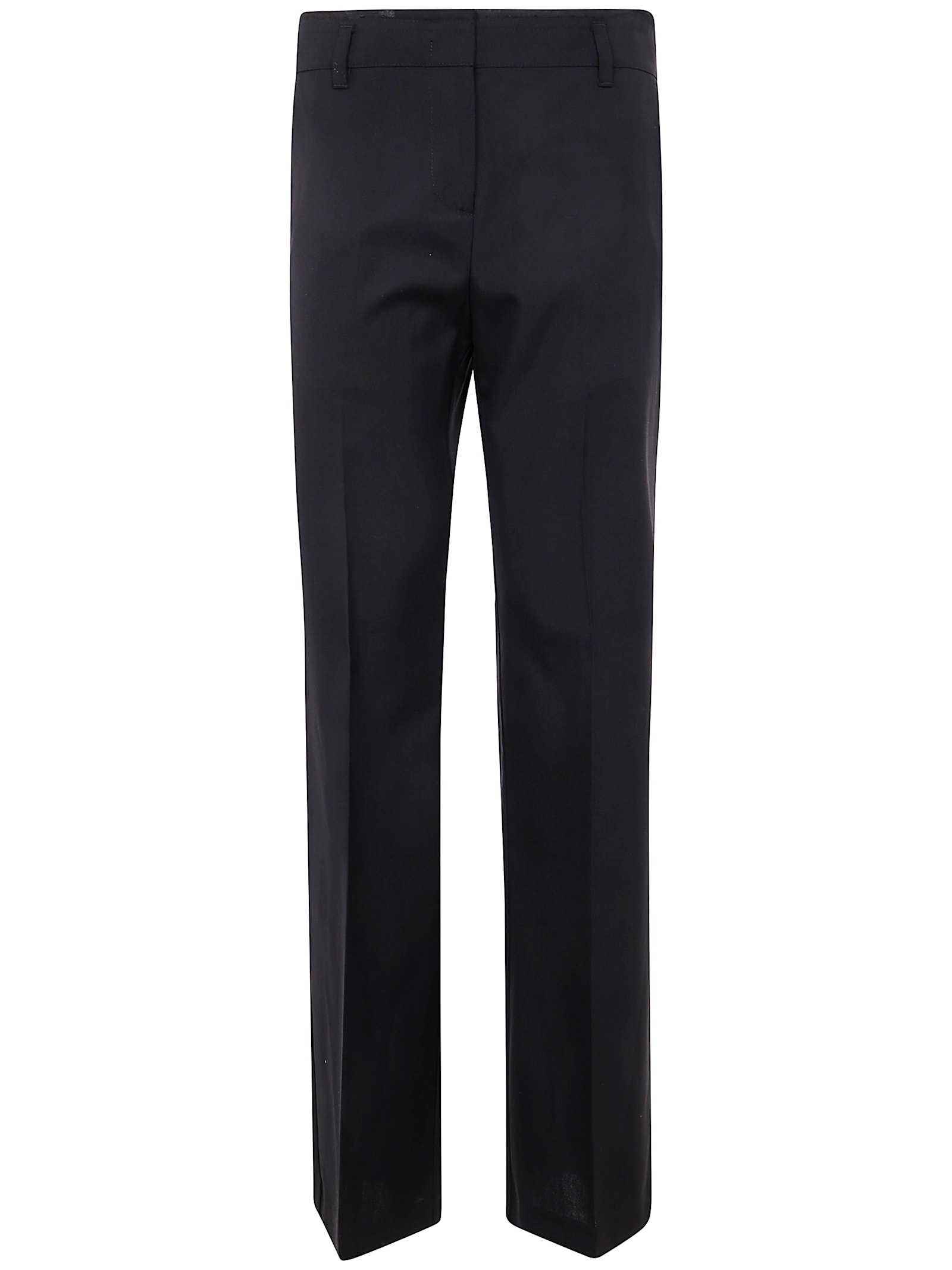 Shop Pinko Politik Wool Dyed Trousers In Limousine Black