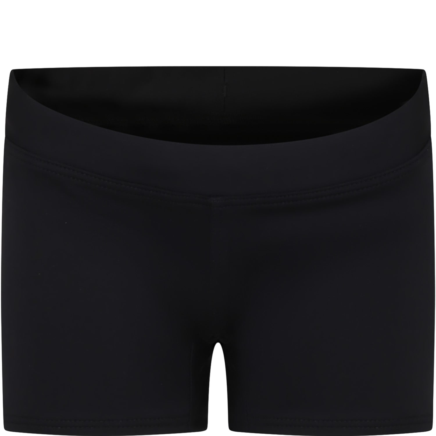 Calvin Klein Black Swim Shorts For Boy With Logo In Black