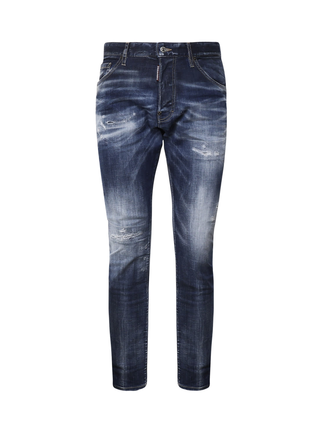 Shop Dsquared2 Cool Guy Blue Cotton Denim Jeans